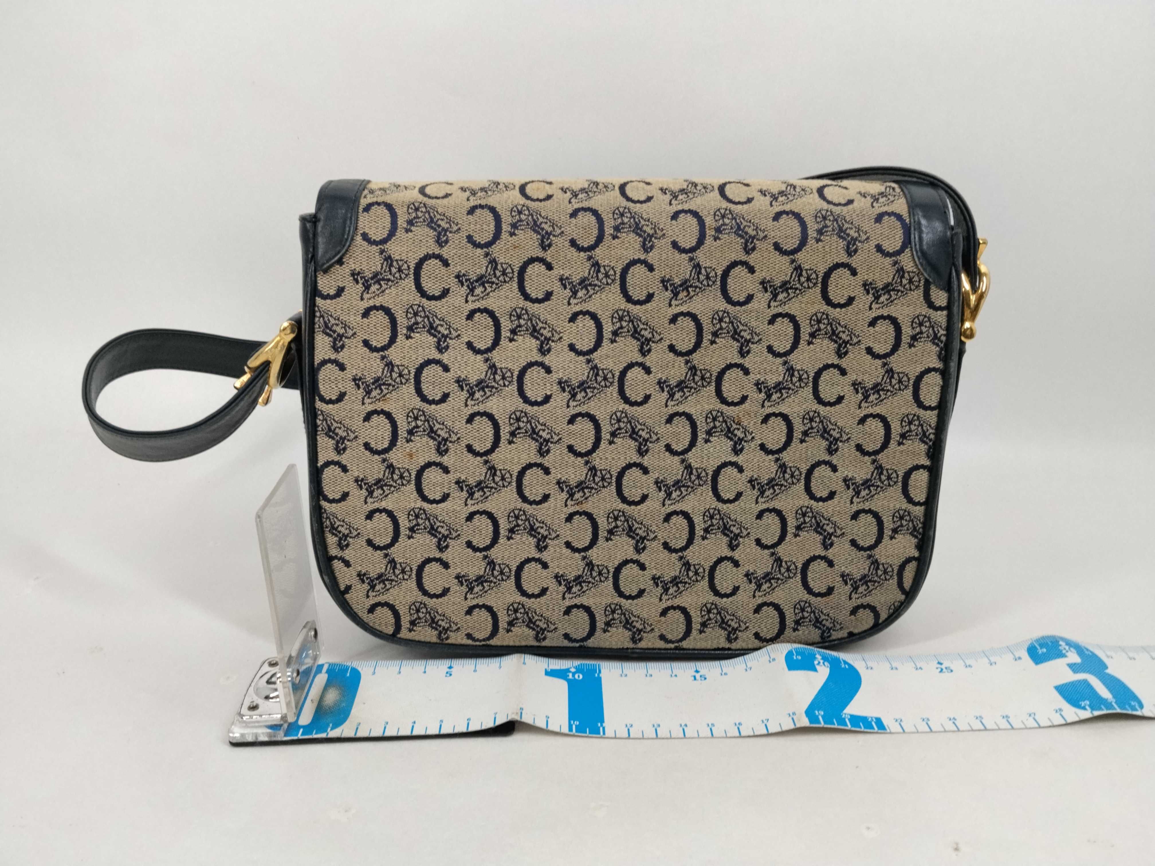 Horse Carriage Hardware Canvas Shoulder Bag — view 2