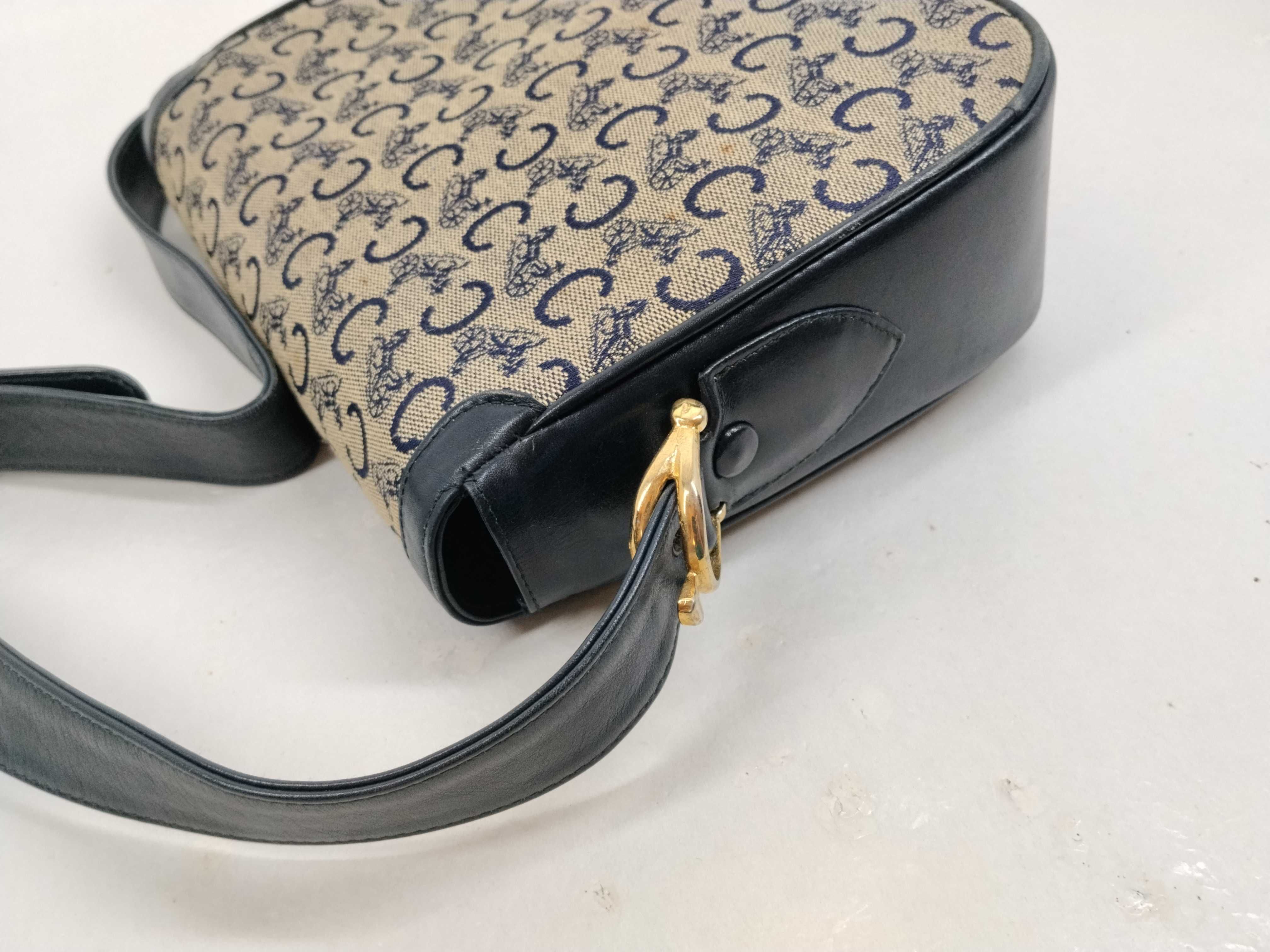 Horse Carriage Hardware Canvas Shoulder Bag — view 5