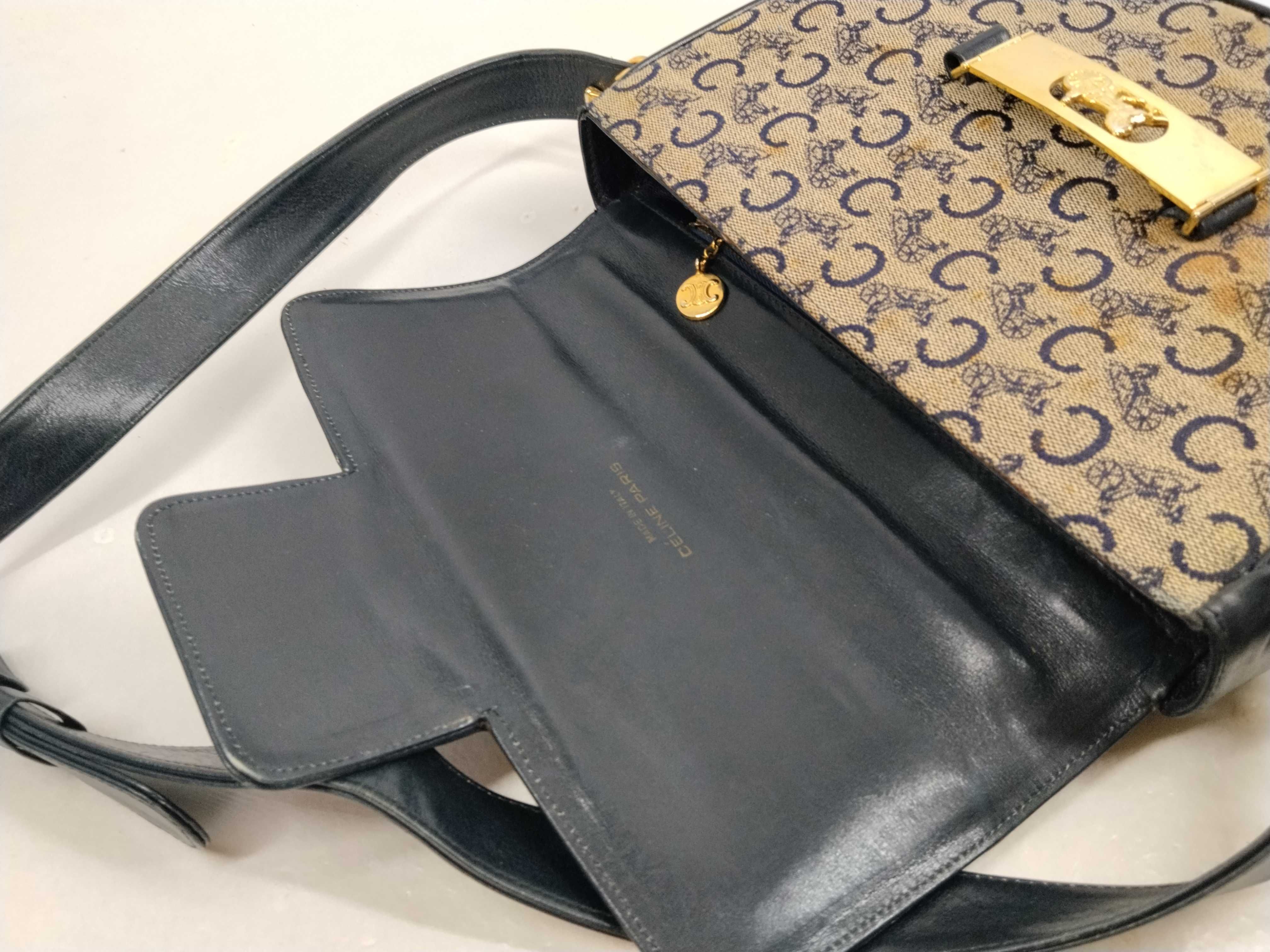 Horse Carriage Hardware Canvas Shoulder Bag — view 9