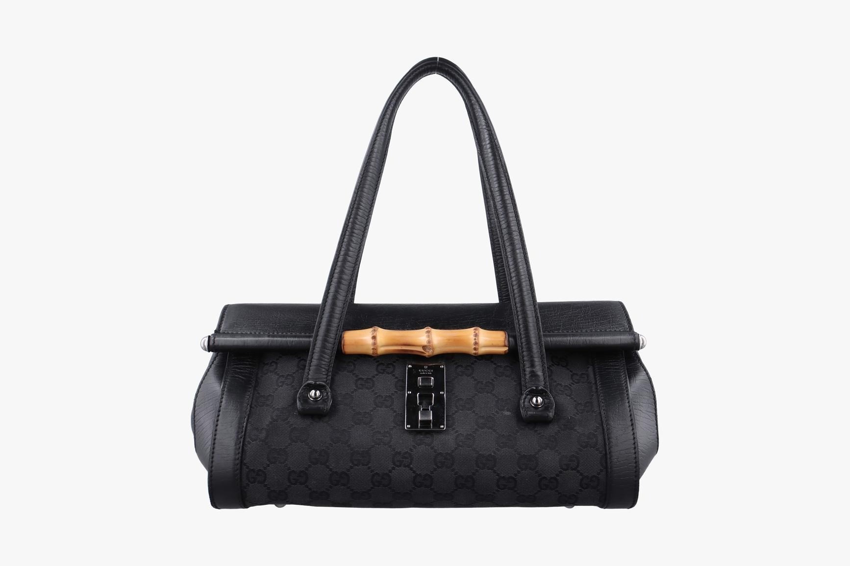Bamboo Bullet Canvas x Leather Black