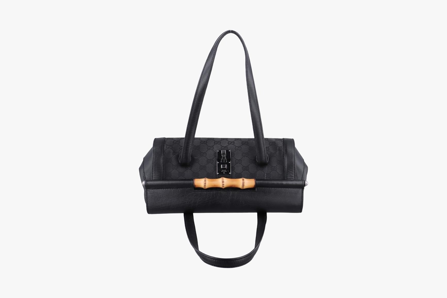 Bamboo Bullet Canvas x Leather Black — view 5