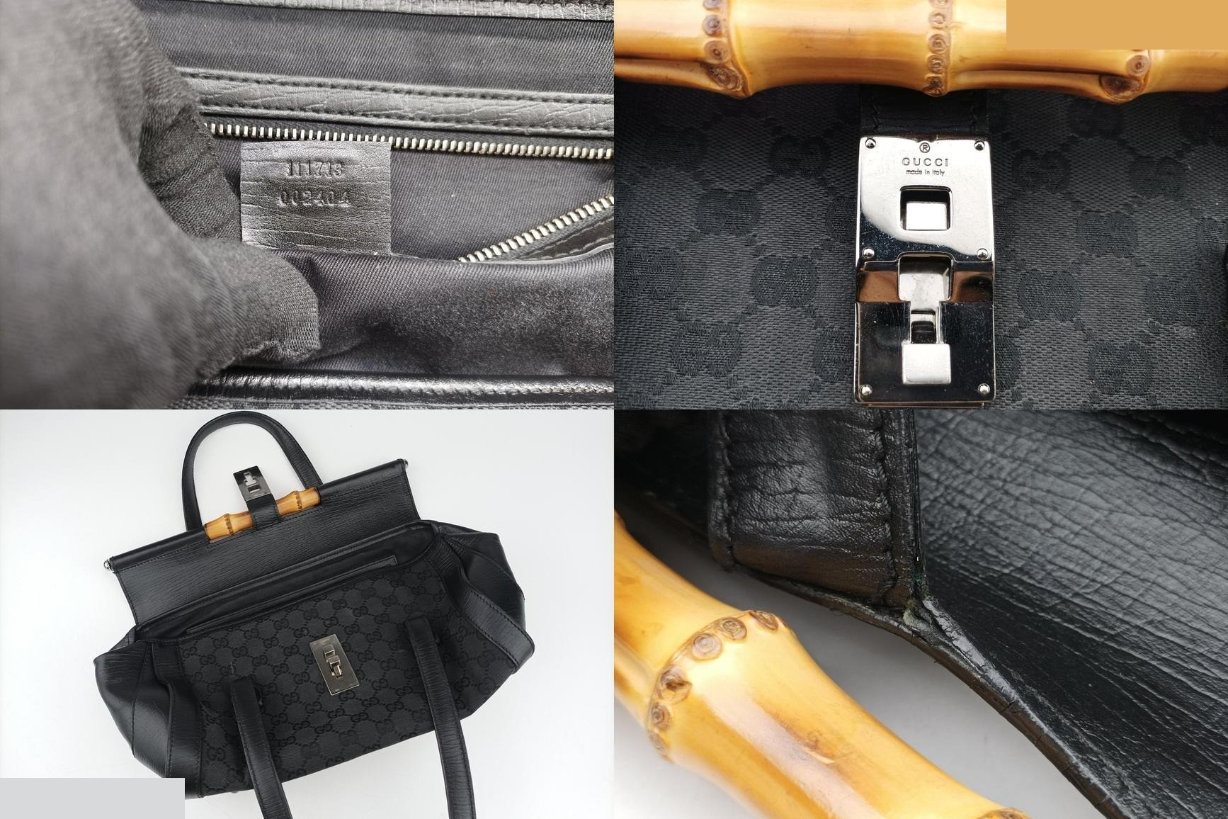 Bamboo Bullet Canvas x Leather Black — view 8