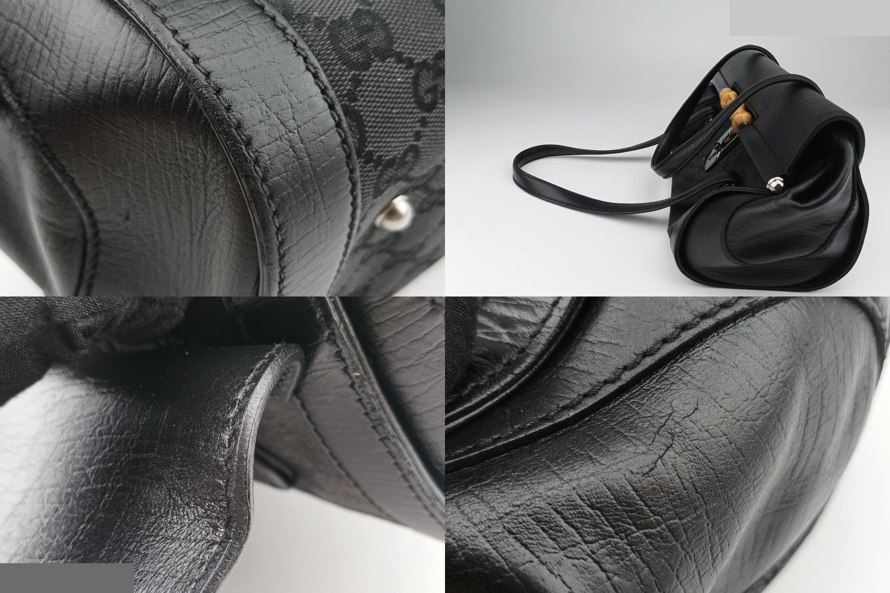 Bamboo Bullet Canvas x Leather Black — view 10