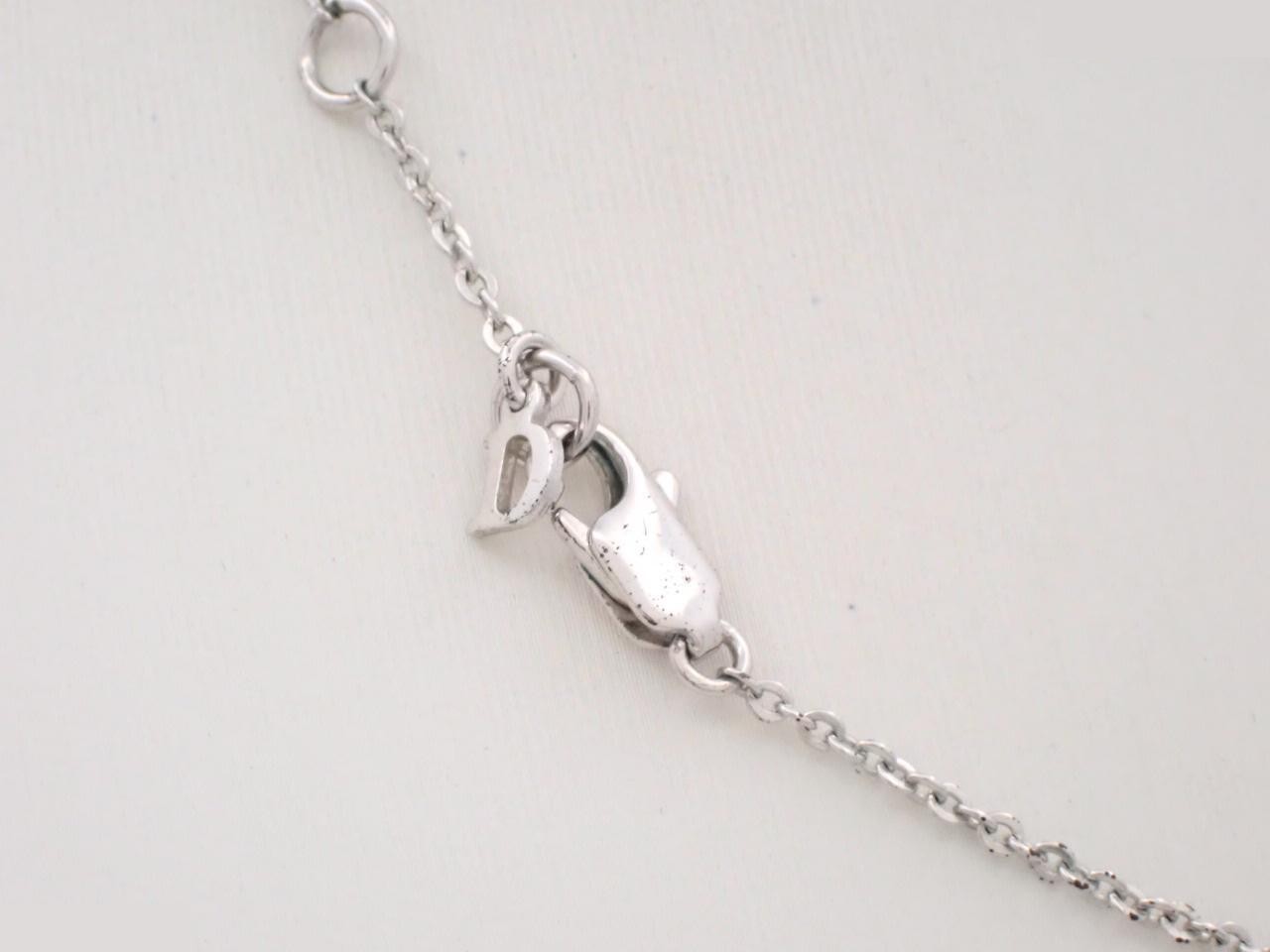 Logo Necklace with Rhinestones D21143 — view 2
