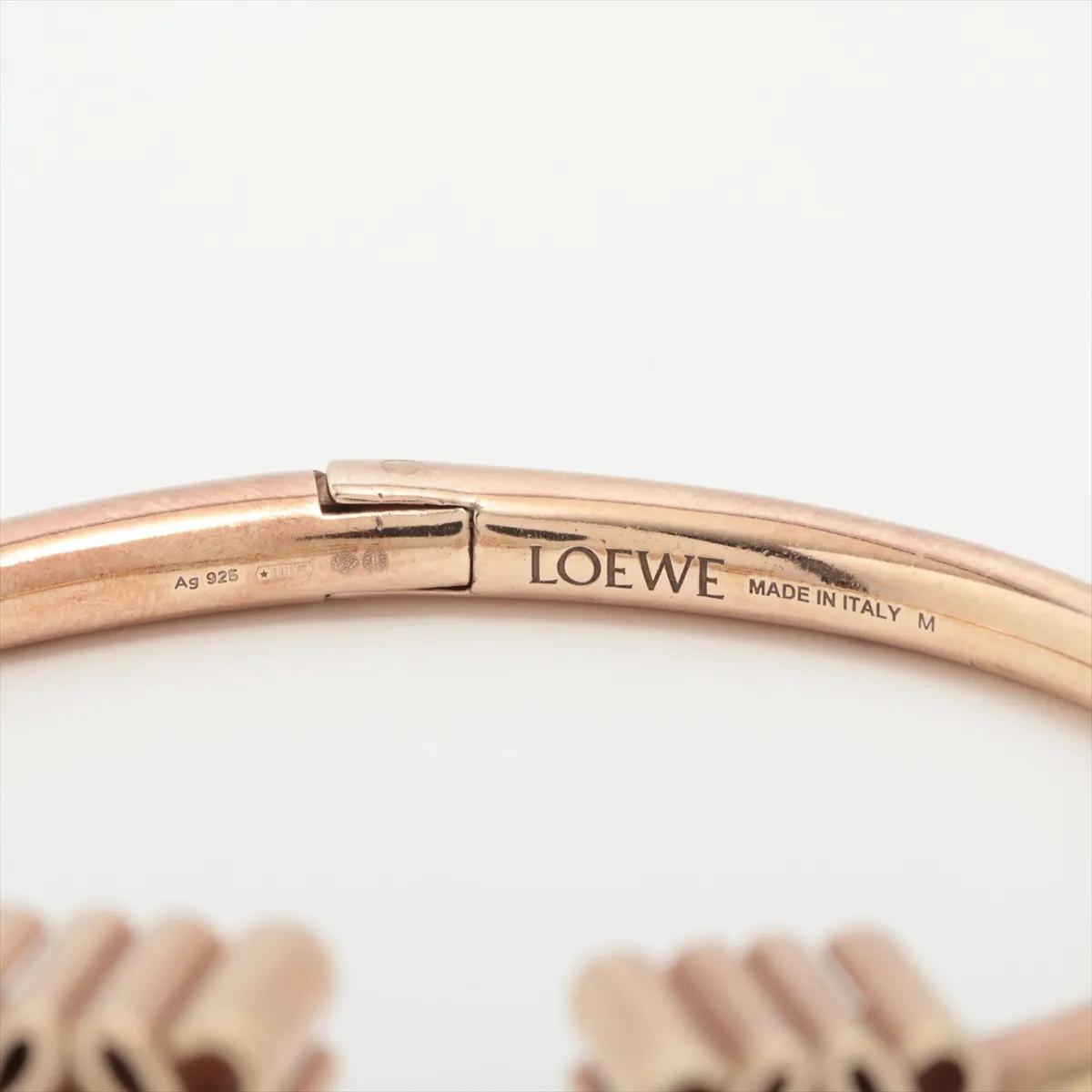 Anagram Bangle M 925 29.4g Rose gold dents — view 5