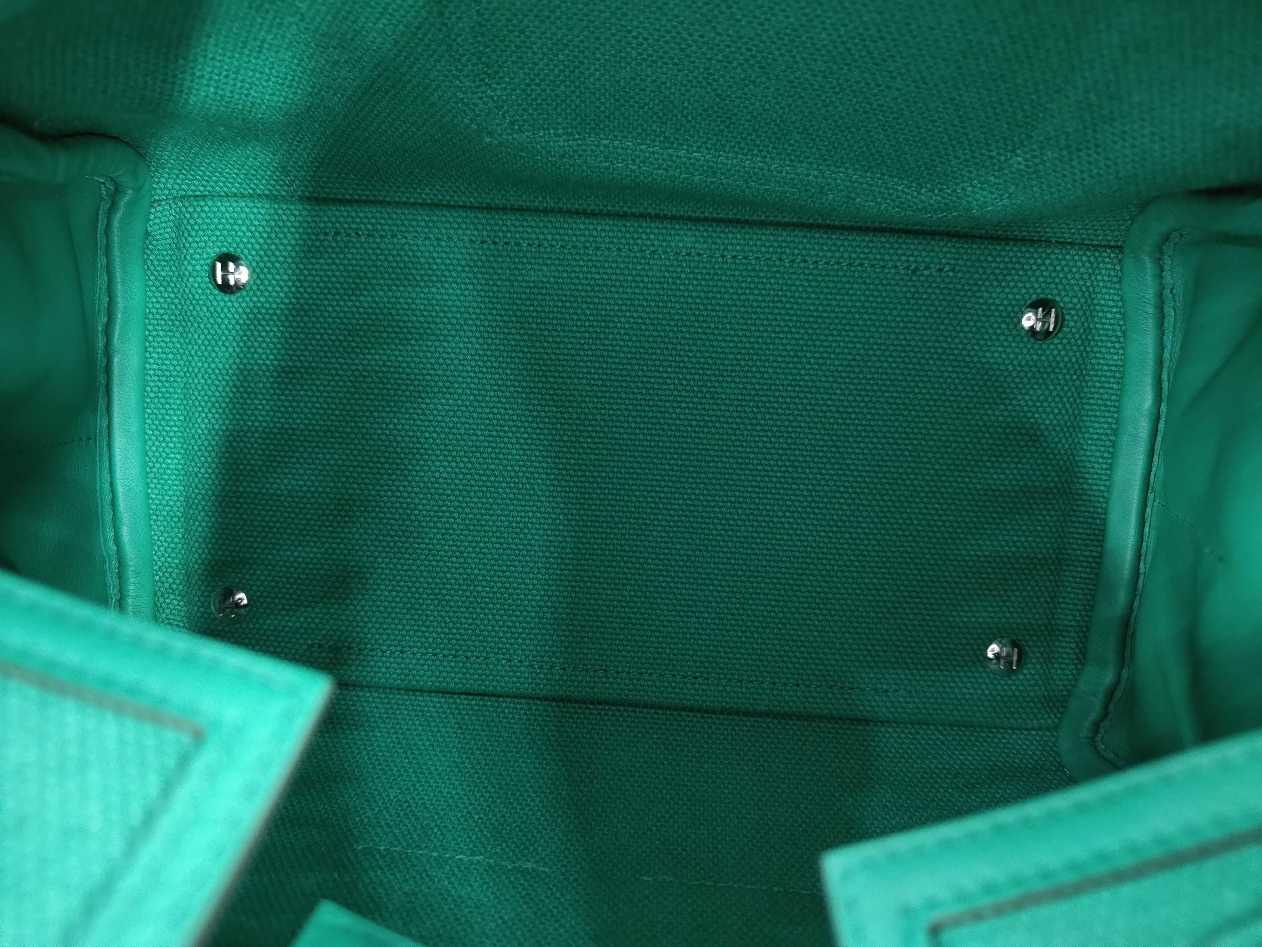 Birkin Cargo 25 W stamp Green Silver Hardware Handbag — view 7