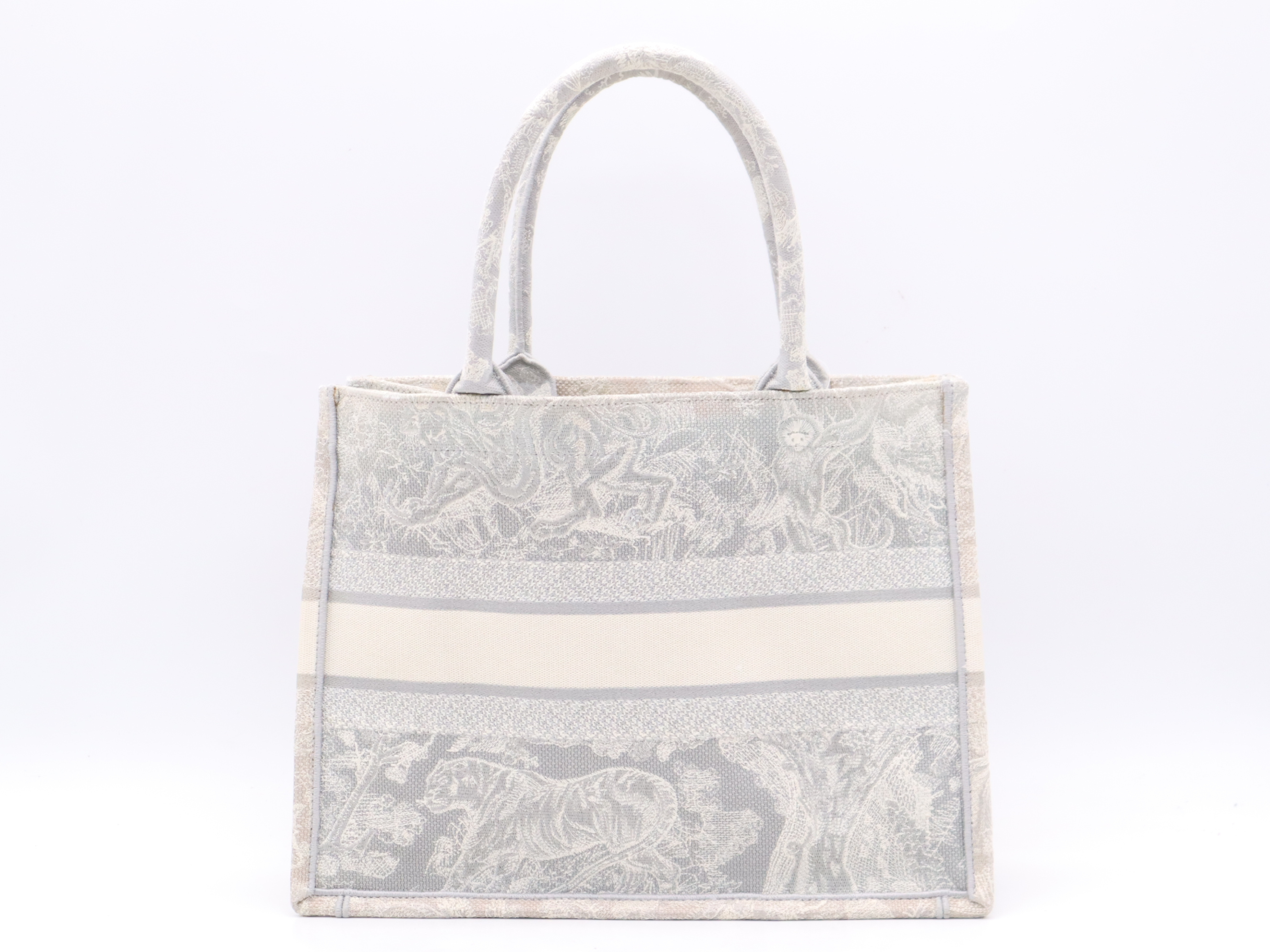 Canvas Book M Gray Tote Bag — view 2