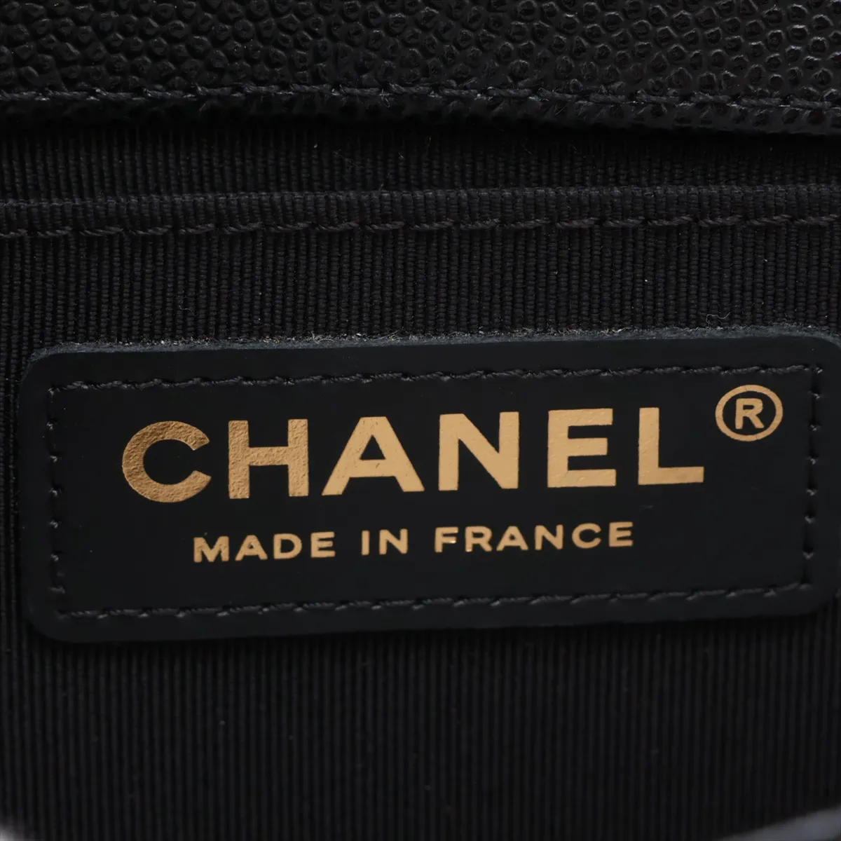 [Individually packaged] Chanel Boy 20 Small Caviar Skin Chain Shoulder Bag, Black with Gold Hardware, 29253944, Serial Number 29, A67085 — view 9