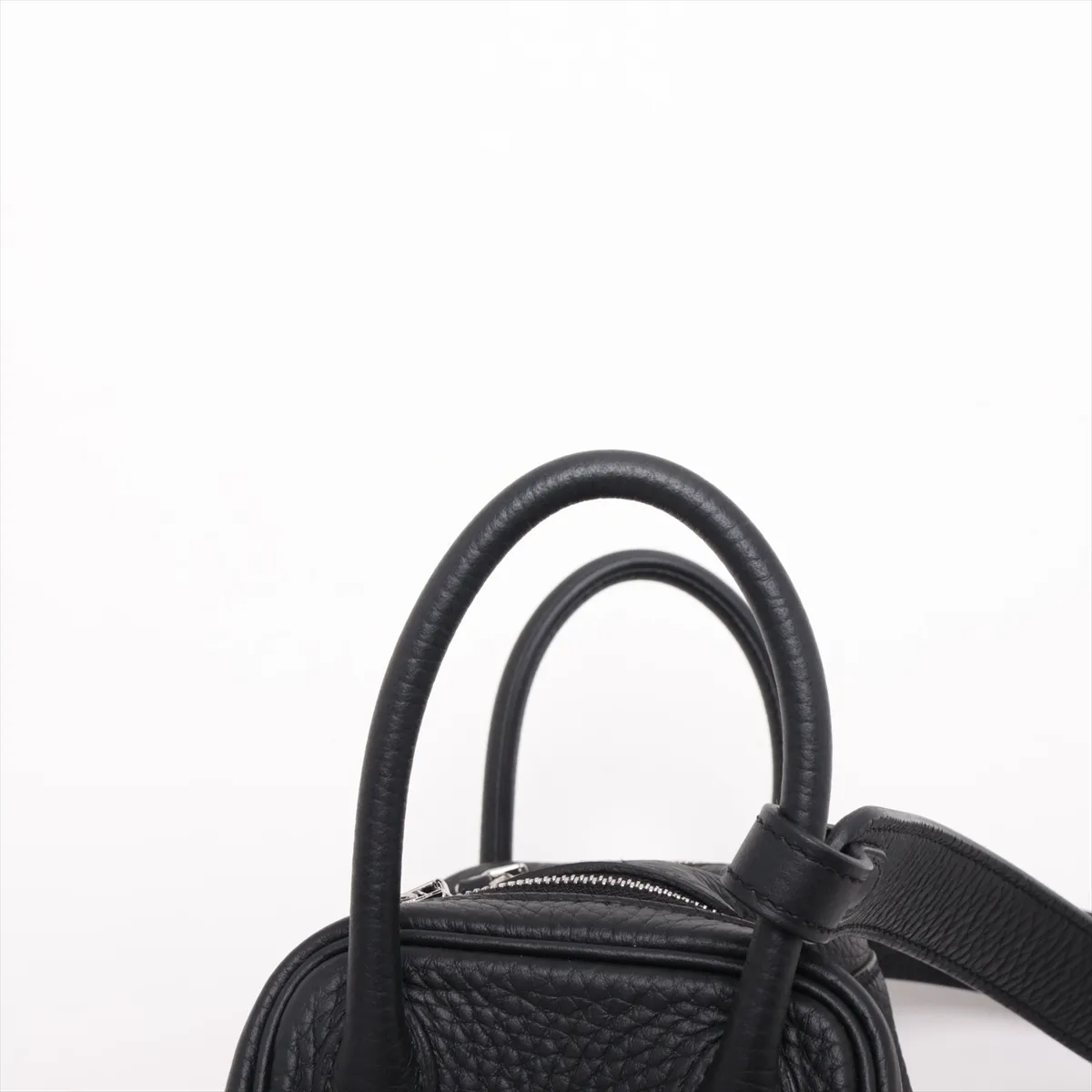 [Individually packaged] Hermes Lindy Mini 20 Taurillon Clemence Black Silver Hardware K: 2025 — view 5