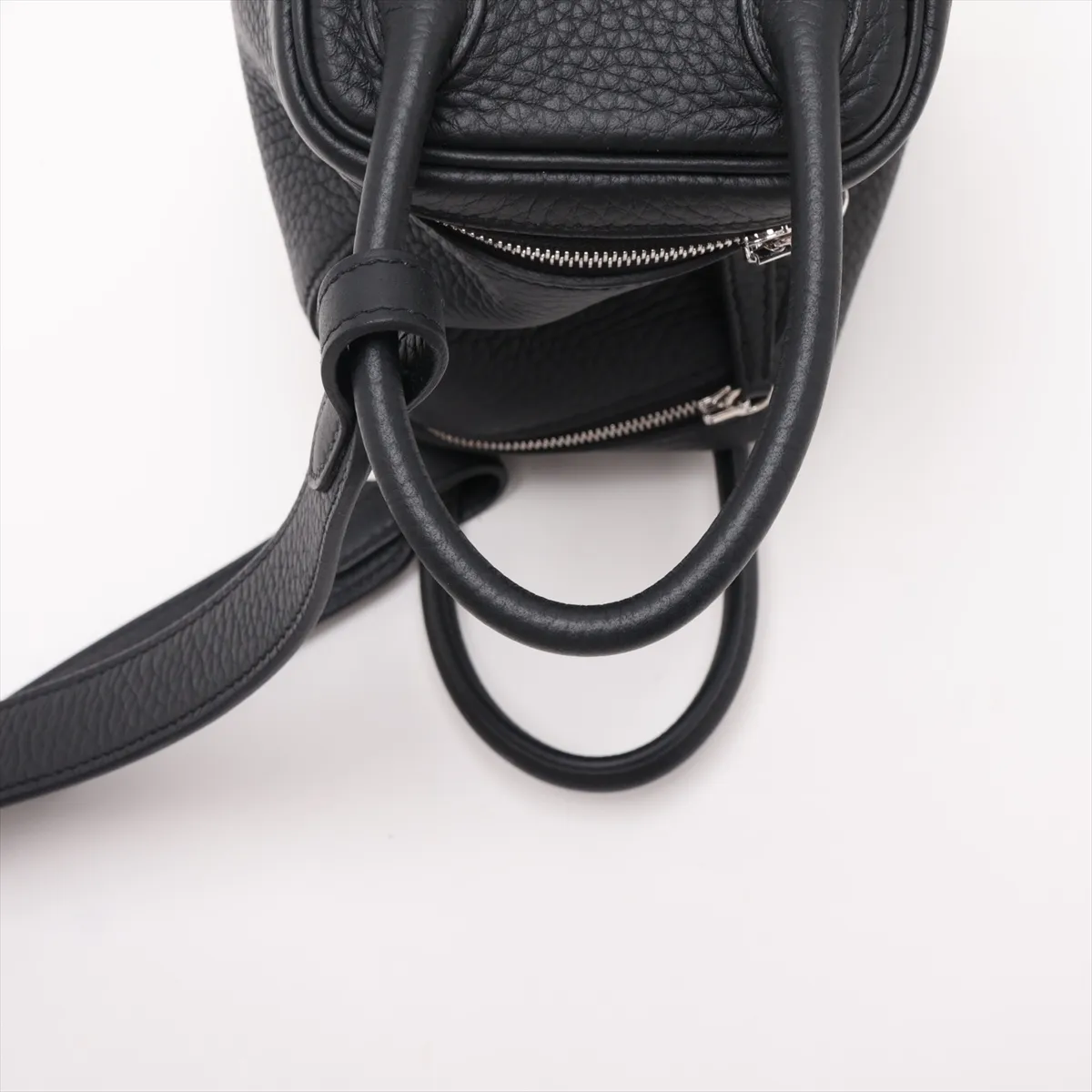 [Individually packaged] Hermes Lindy Mini 20 Taurillon Clemence Black Silver Hardware K: 2025 — view 6