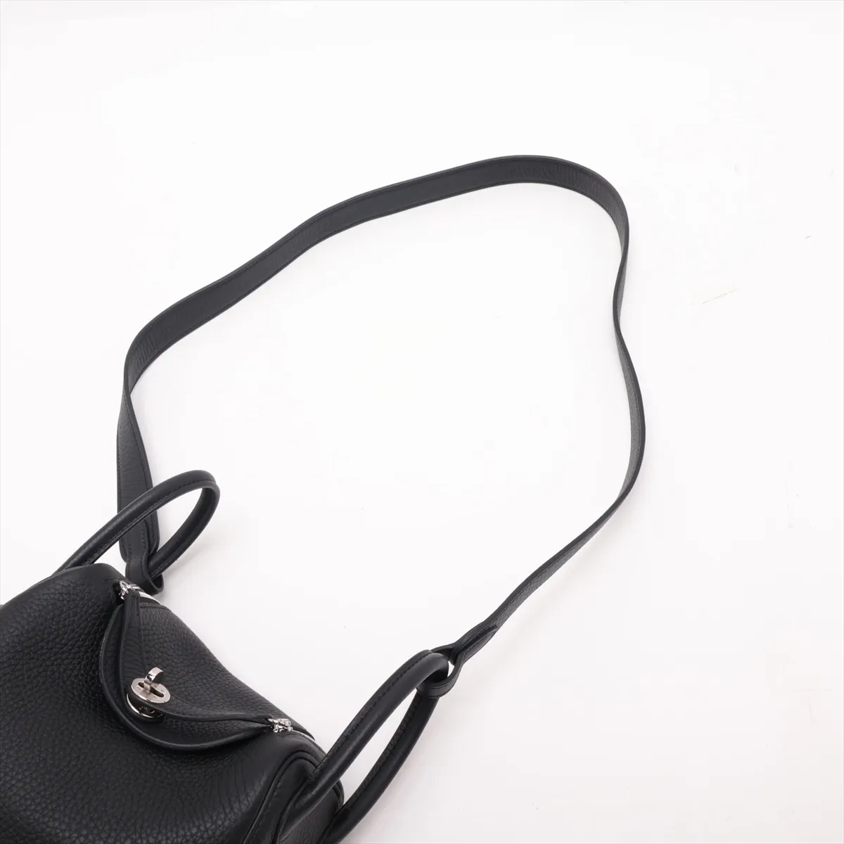 [Individually packaged] Hermes Lindy Mini 20 Taurillon Clemence Black Silver Hardware K: 2025 — view 7