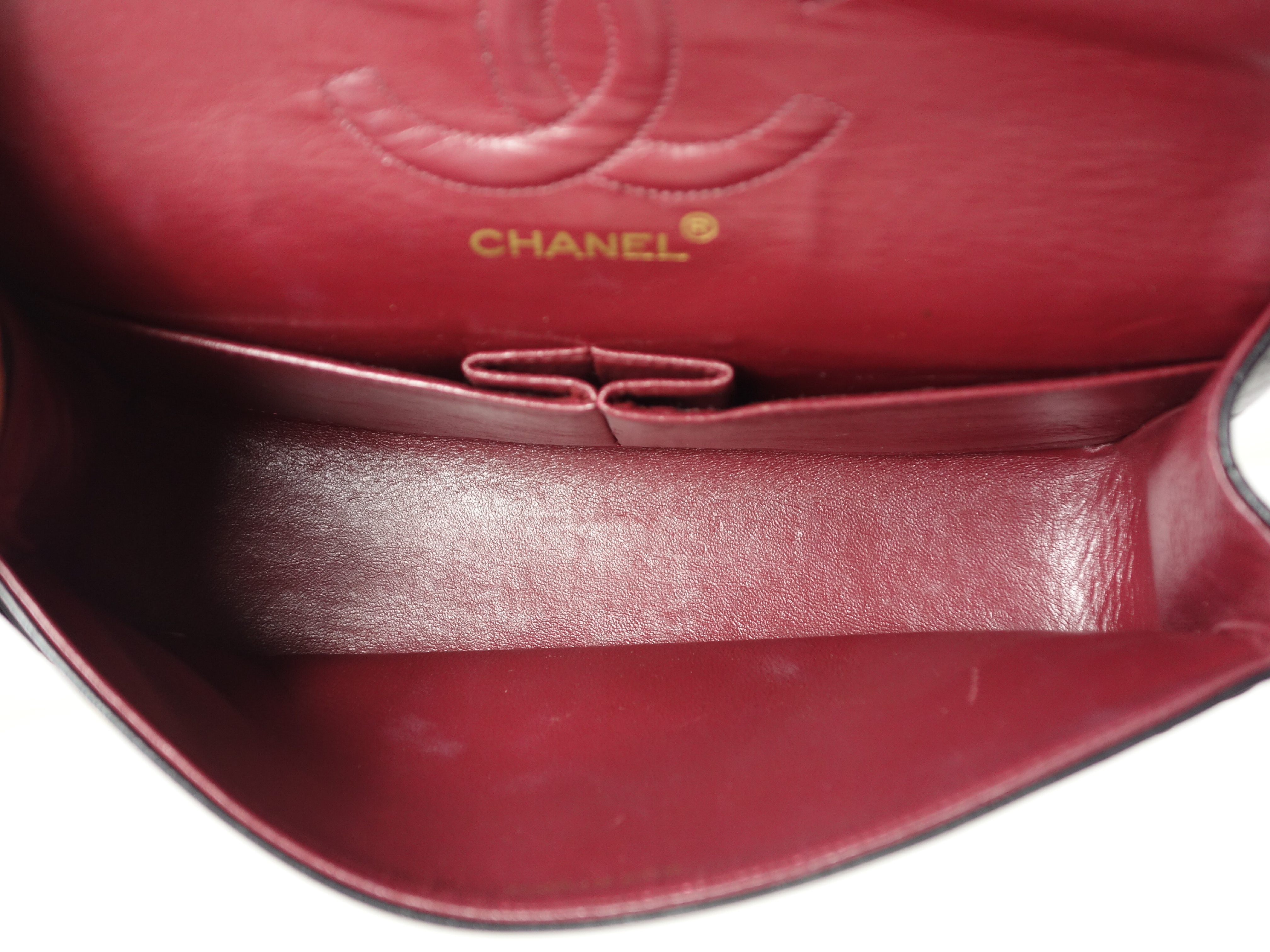 Double Flap Lambskin Shoulder Bag W25 BK — view 10