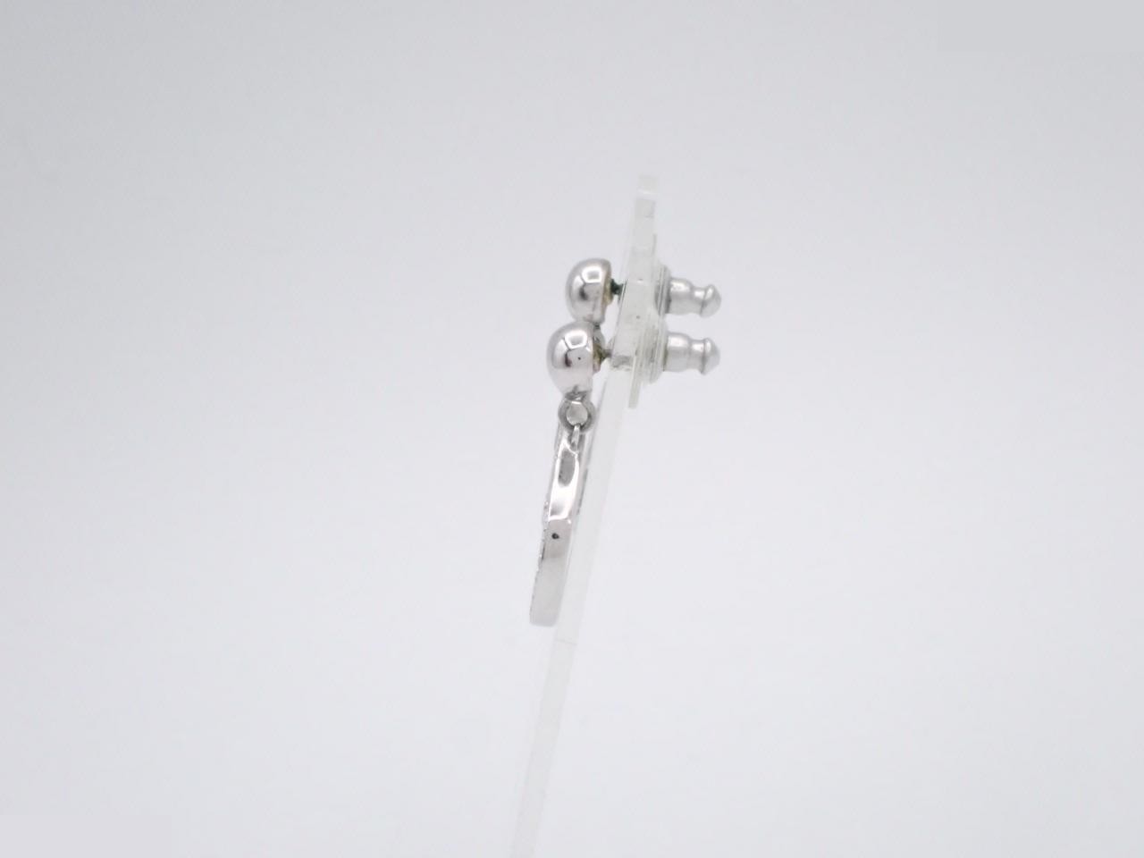 CD logo rhinestone earrings — view 3