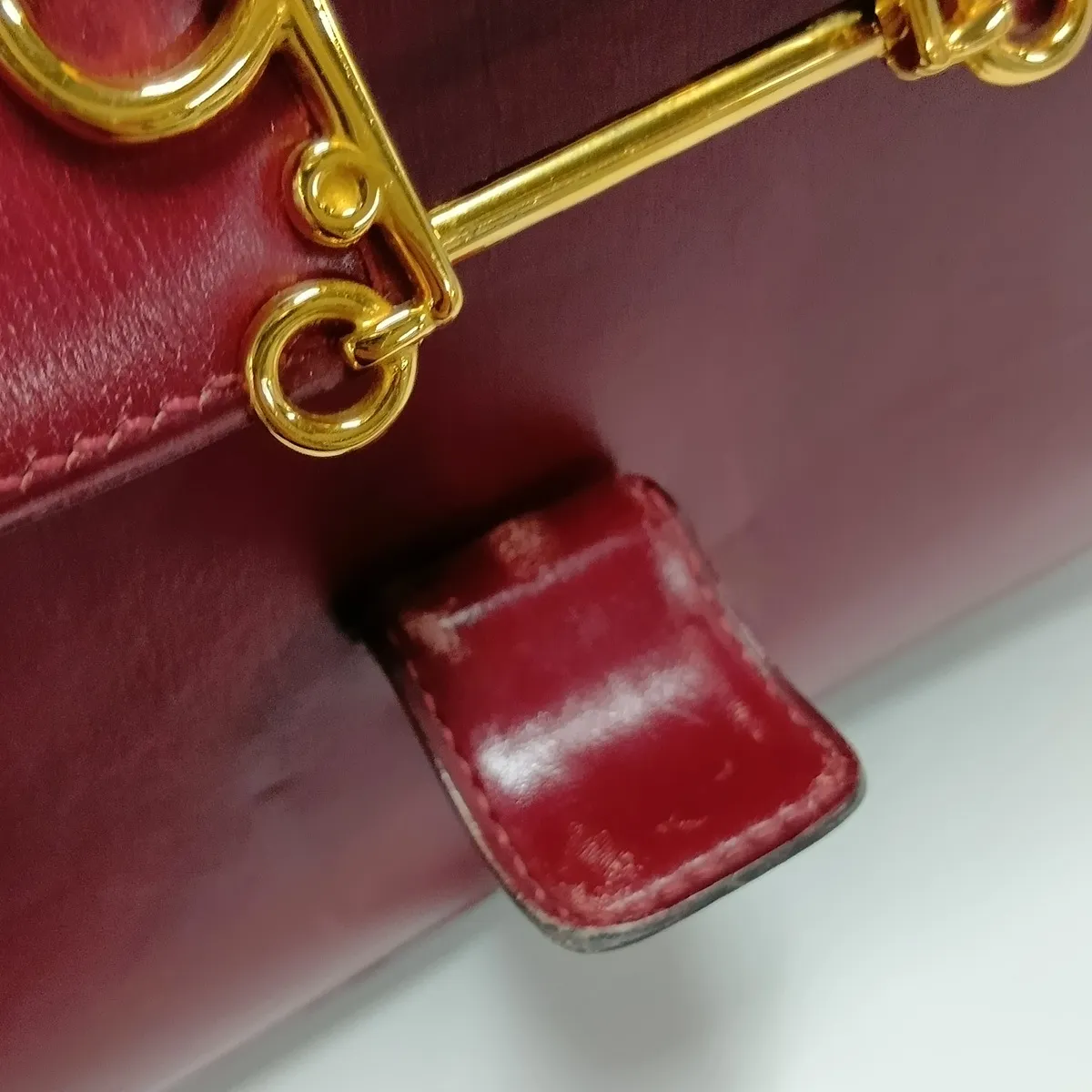 Hermès Sologne Box Calf Rouge H Gold Hardware F: 1976 — view 12