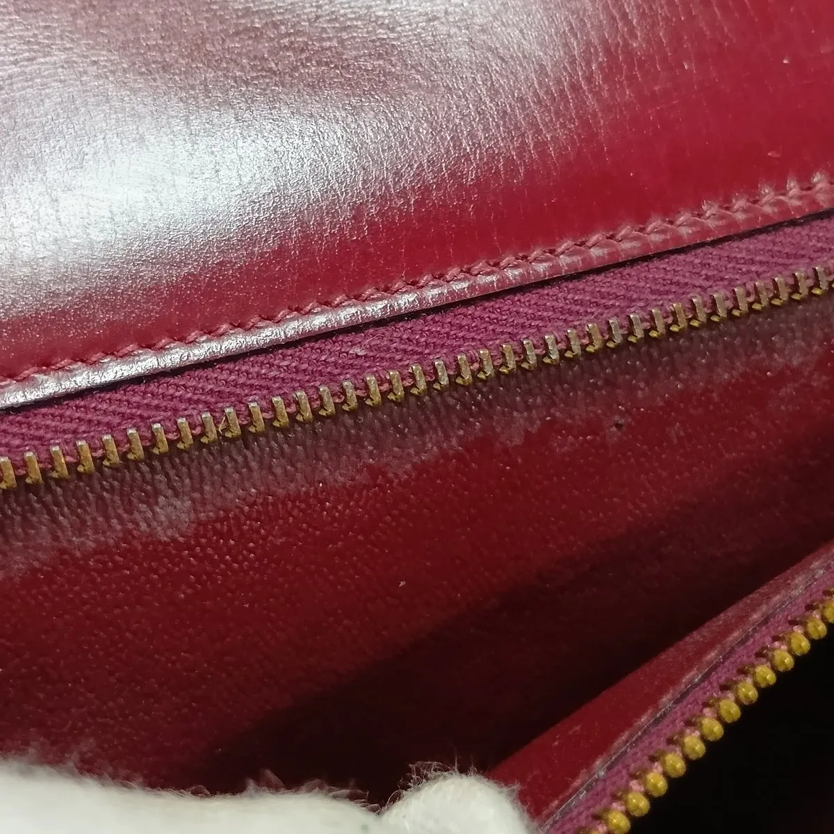 Hermès Sologne Box Calf Rouge H Gold Hardware F: 1976 — view 15