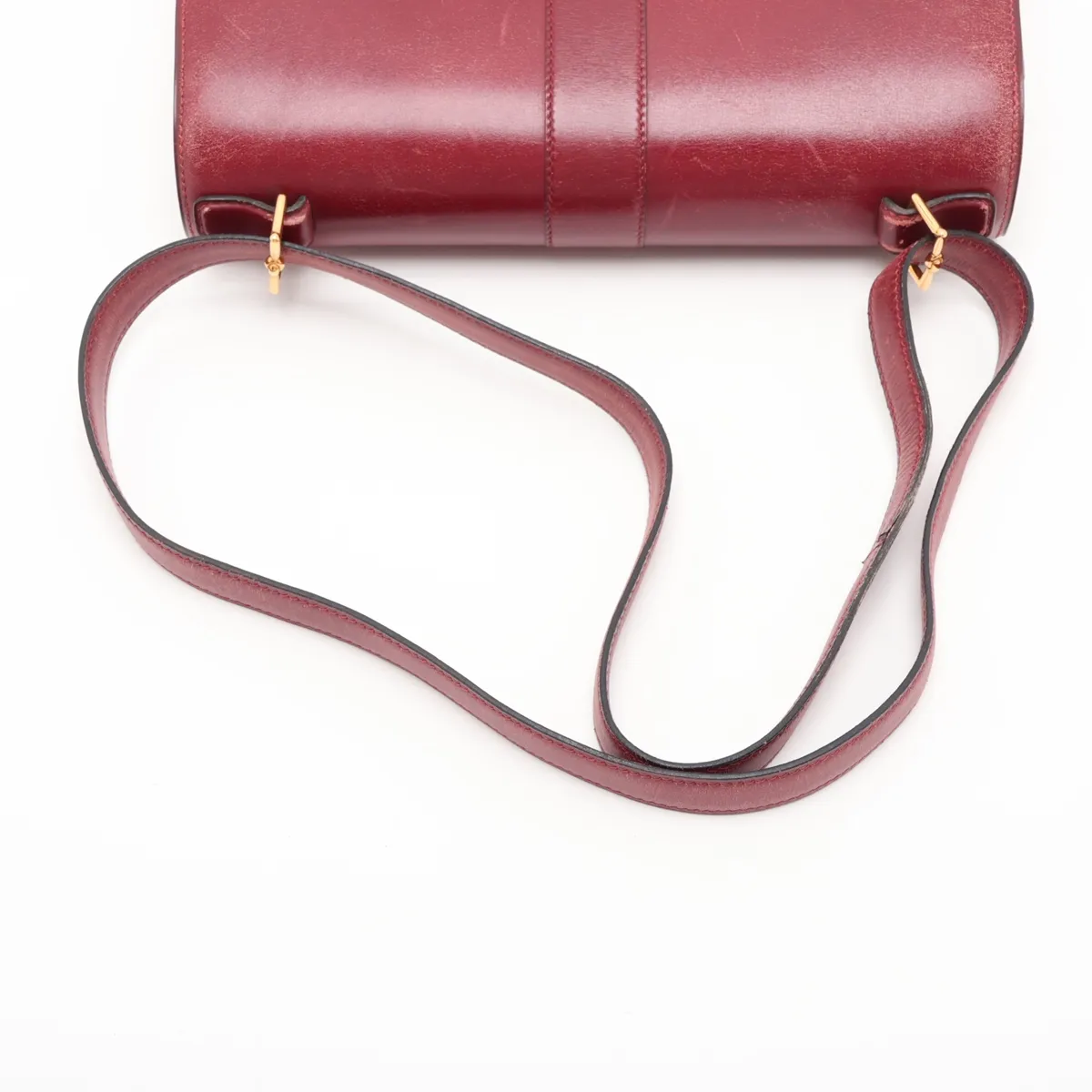 Hermès Sologne Box Calf Rouge H Gold Hardware F: 1976 — view 5