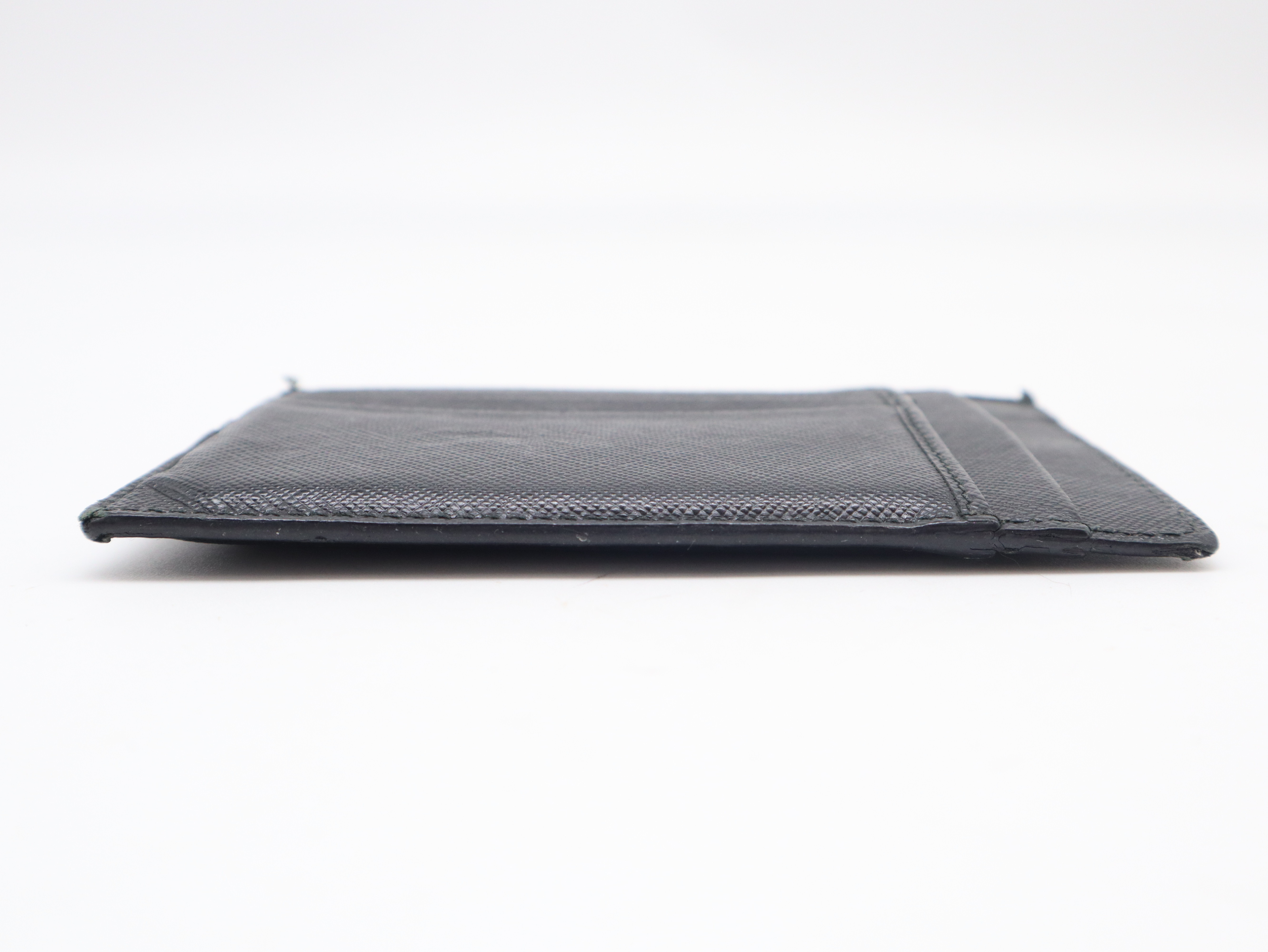 Saffiano Fragment Case, Black, Card Case — view 3