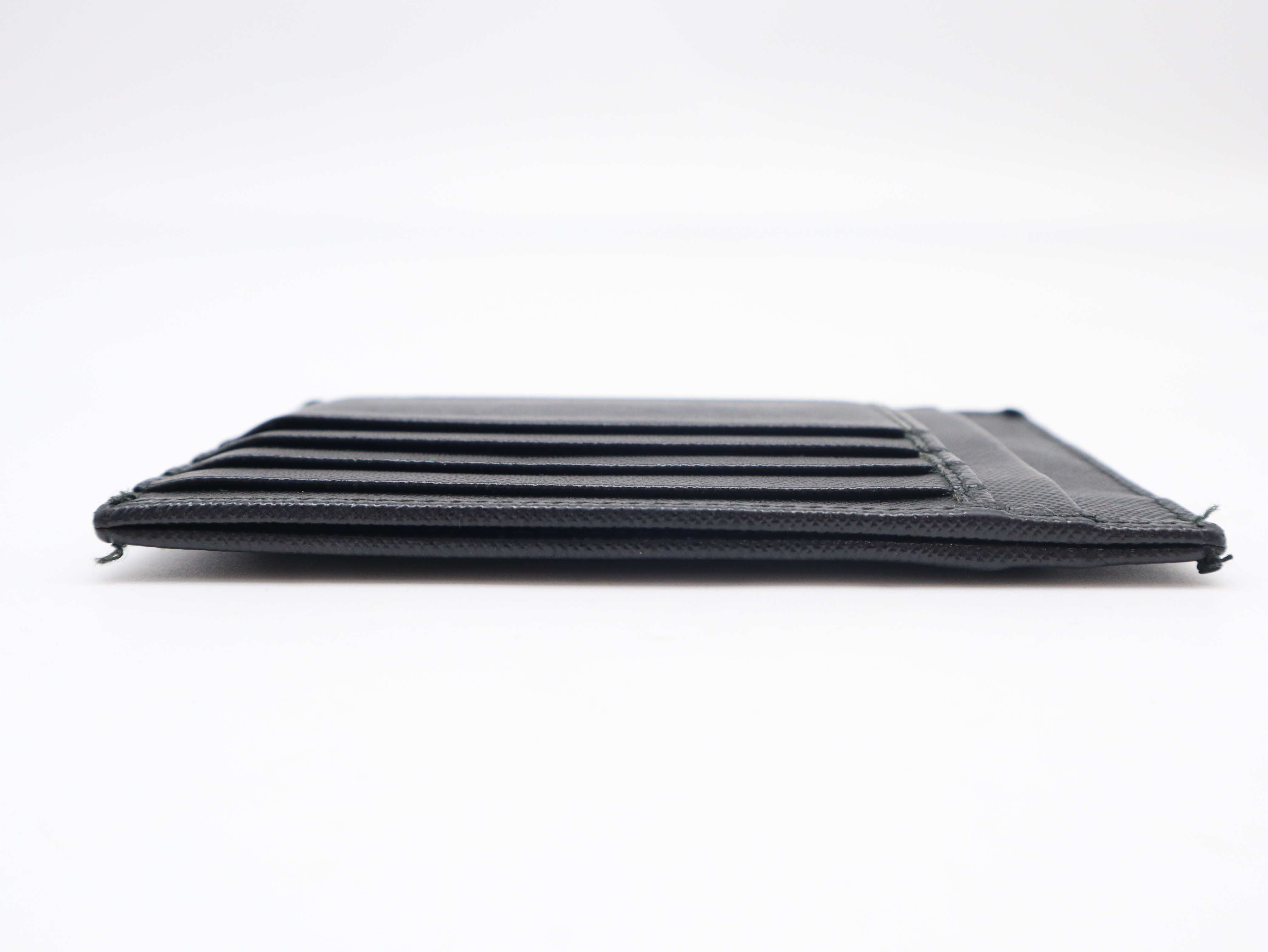 Saffiano Fragment Case, Black, Card Case — view 4