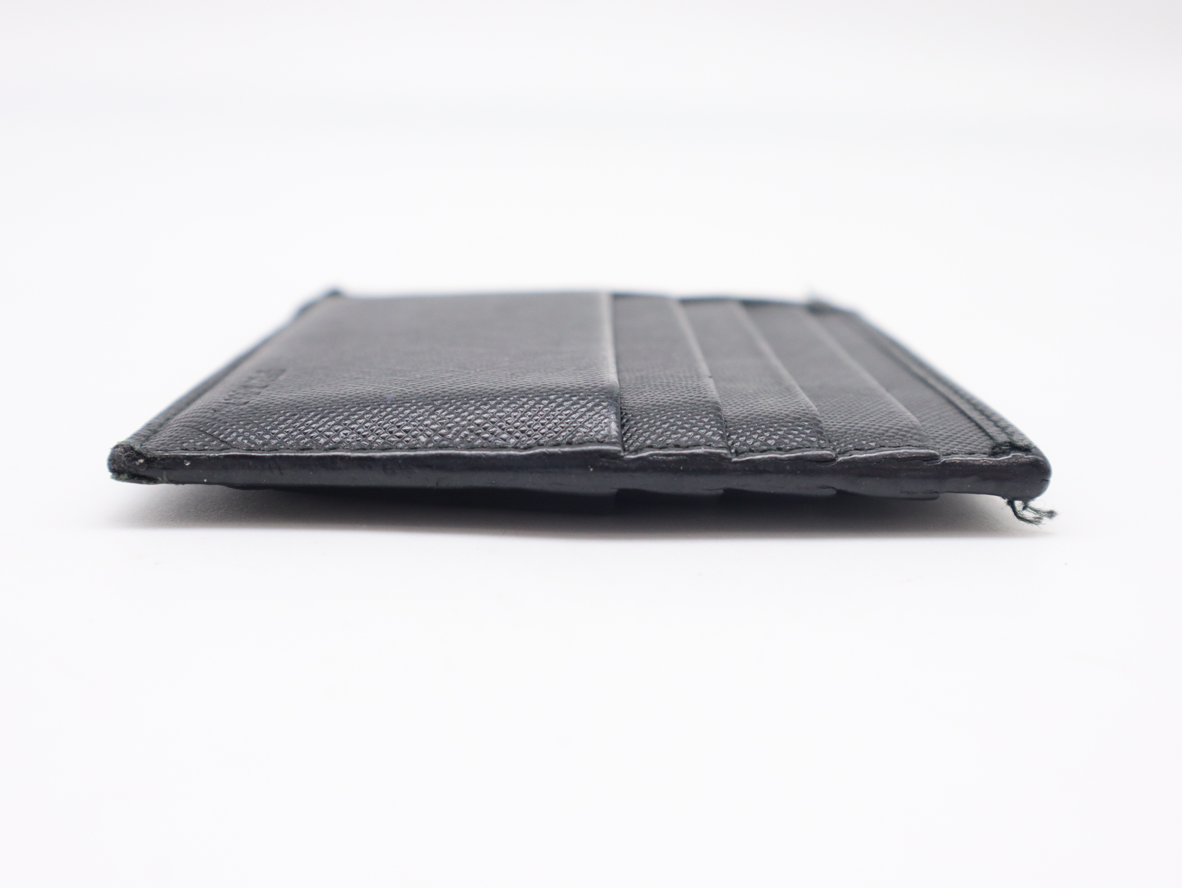 Saffiano Fragment Case, Black, Card Case — view 5