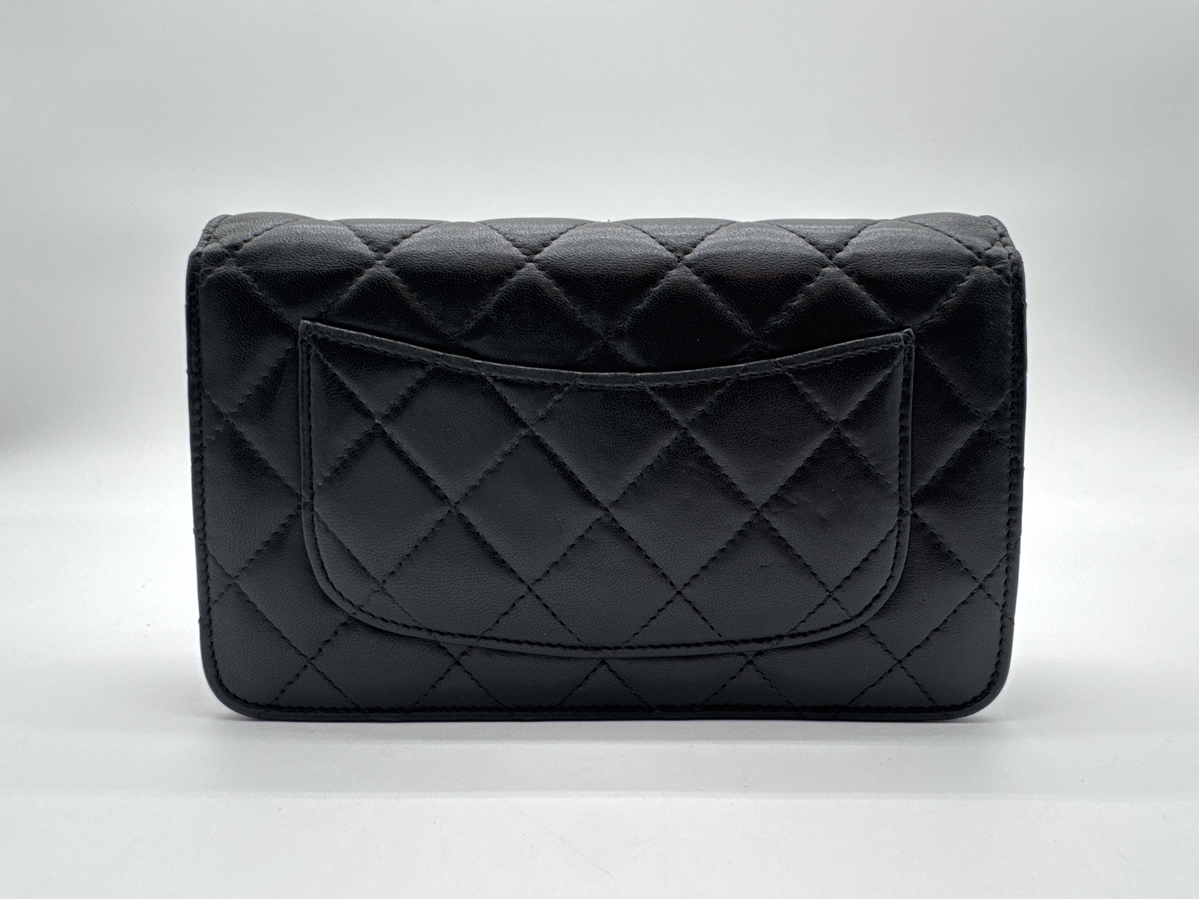 Lambskin Black Shoulder Bag — view 2