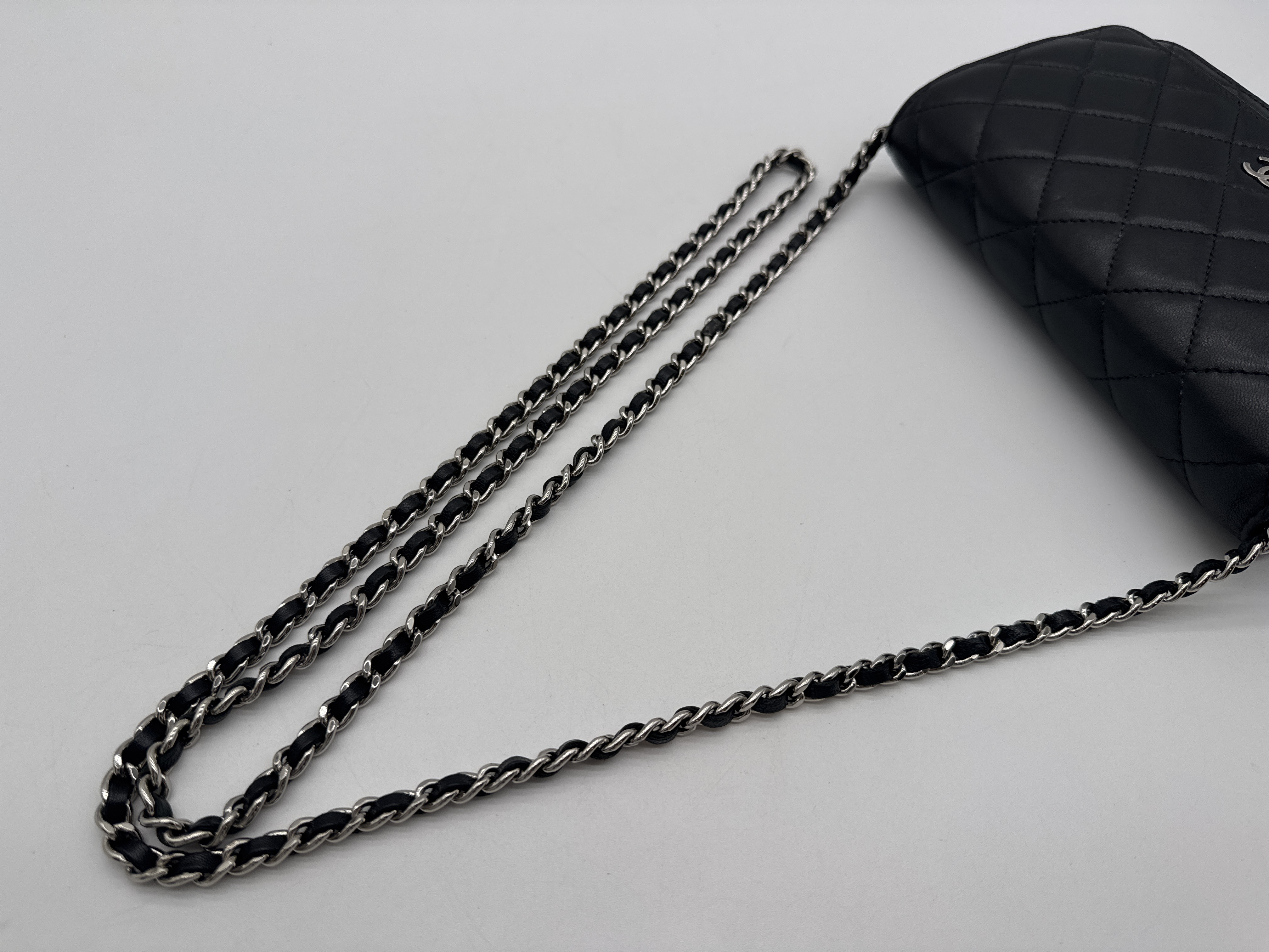 Lambskin Black Shoulder Bag — view 8