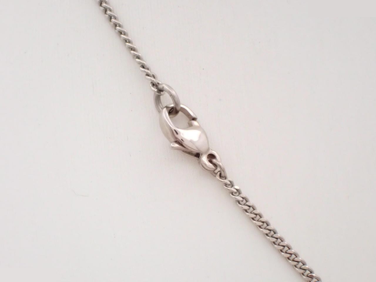 necklace, model 08P, camellia design, black and silver, with Coco Mark. — view 2