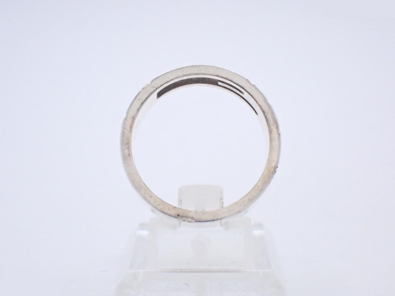 Branded G Ring, 925 Studless Metal, 9.4g, Stamped #25, Actual Size #23.5 — view 3