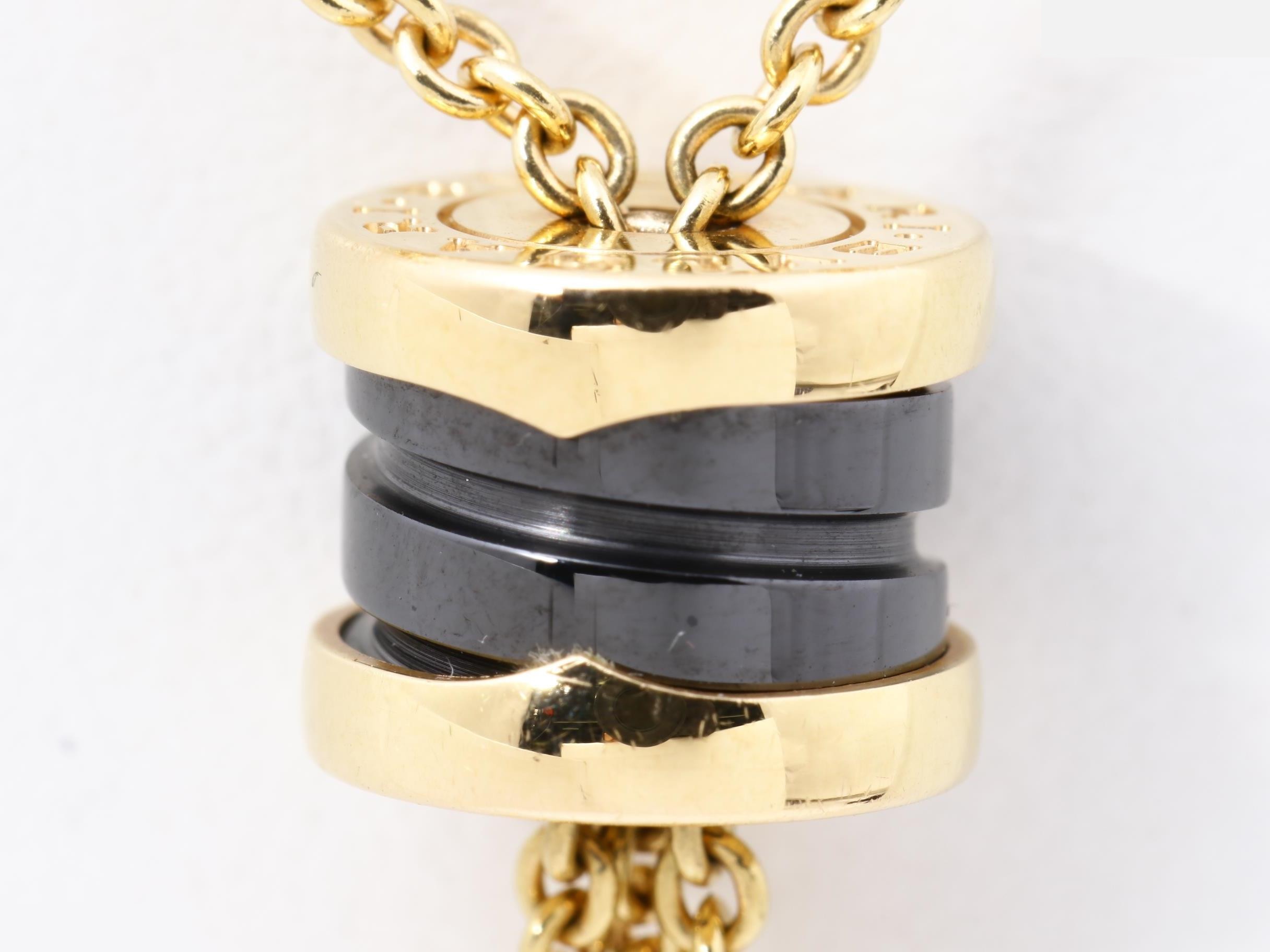 B.zero1 (precious metal) necklace pendant with diamonds — view 2
