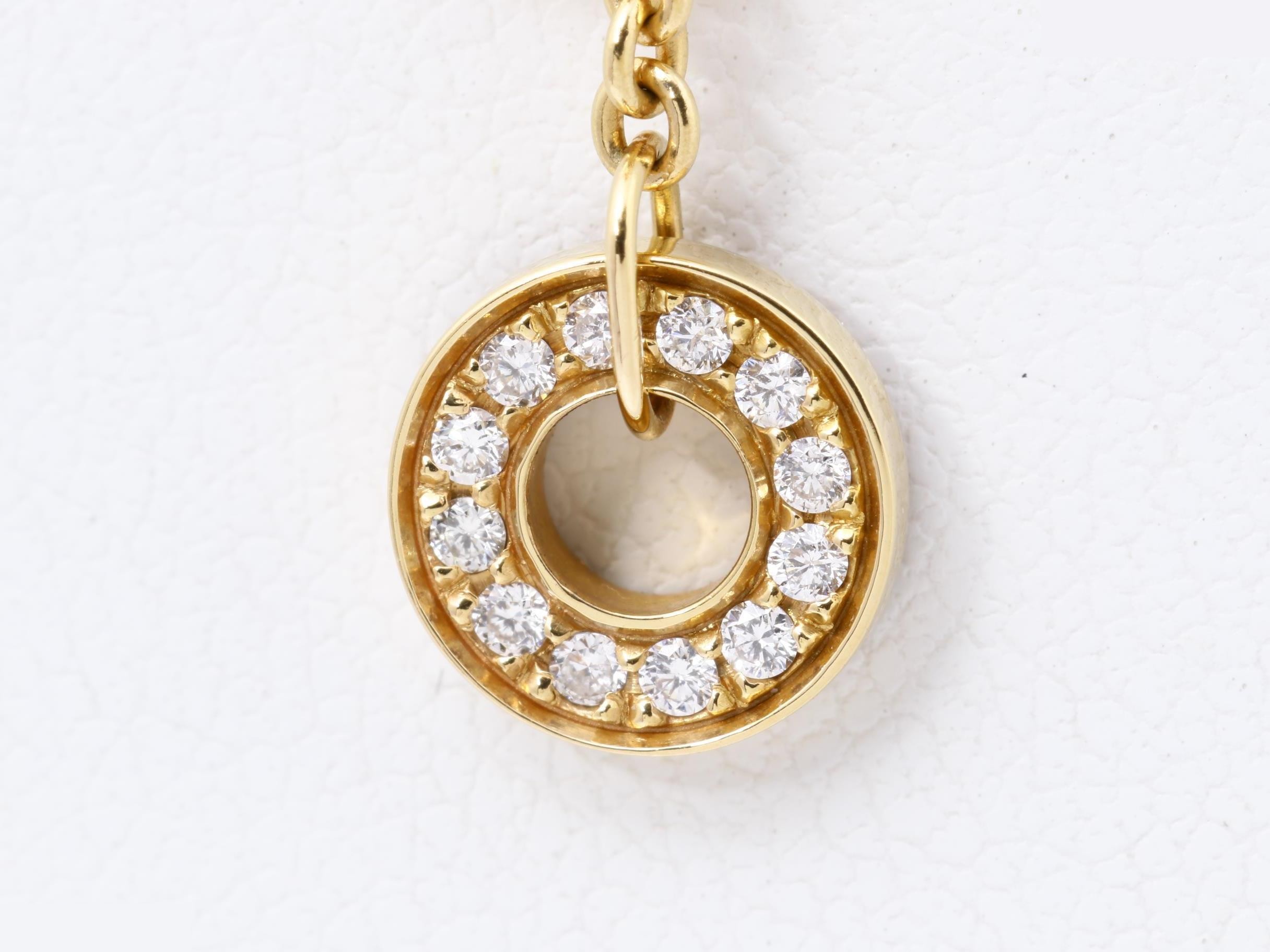 B.zero1 (precious metal) necklace pendant with diamonds — view 3
