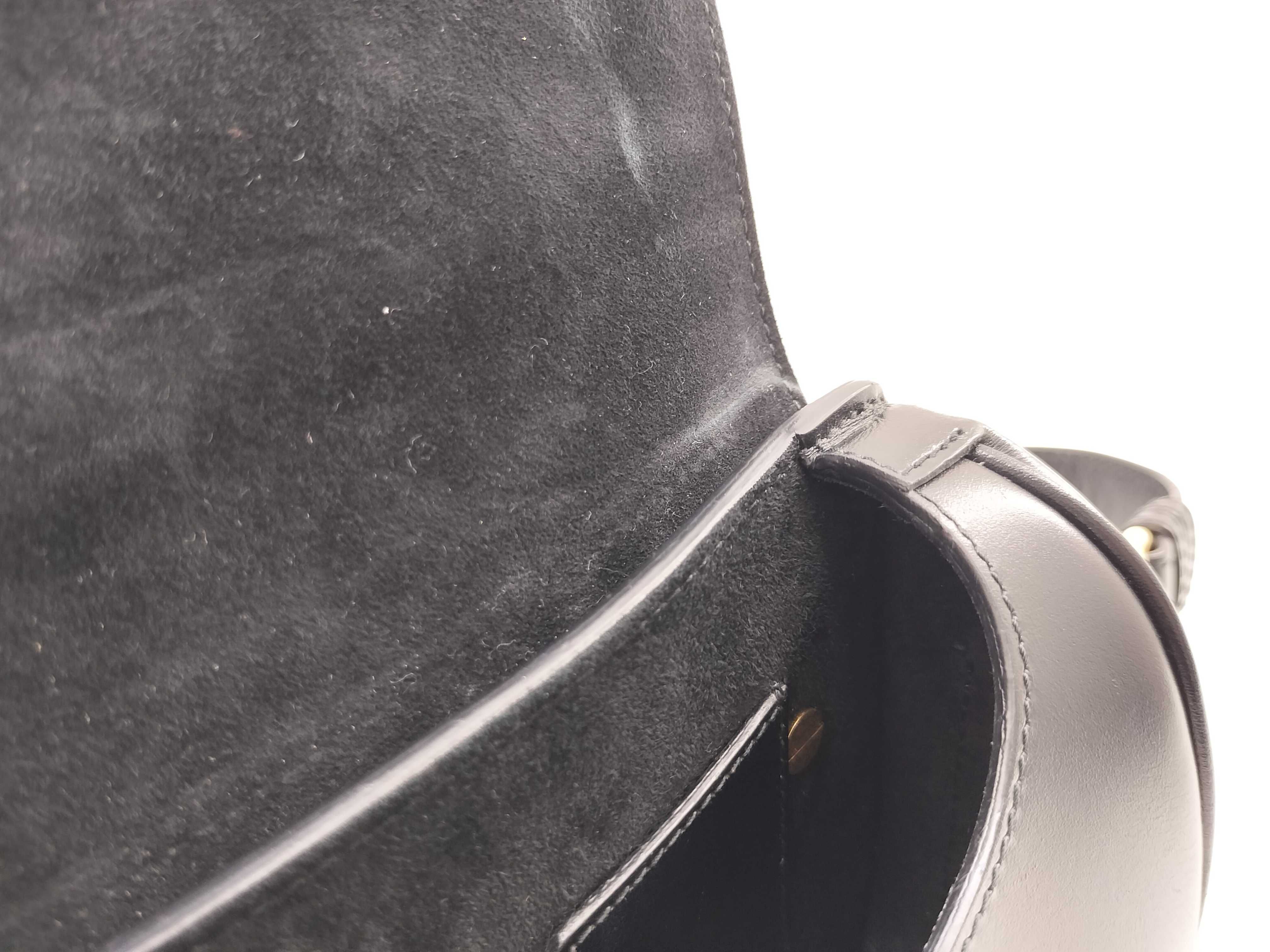 Bobby Small Leather Shoulder Bag, Black — view 11