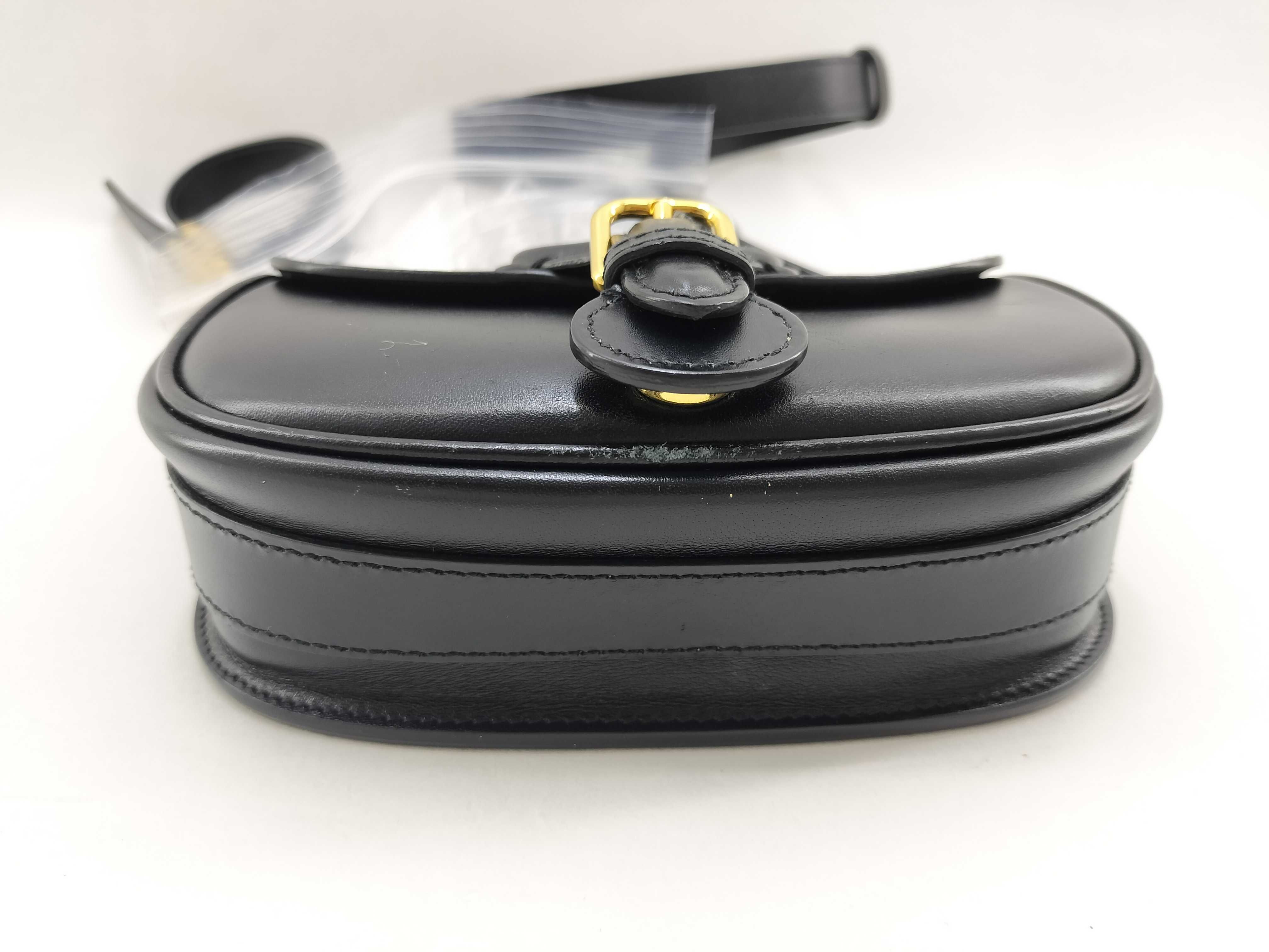 Bobby Small Leather Shoulder Bag, Black — view 3