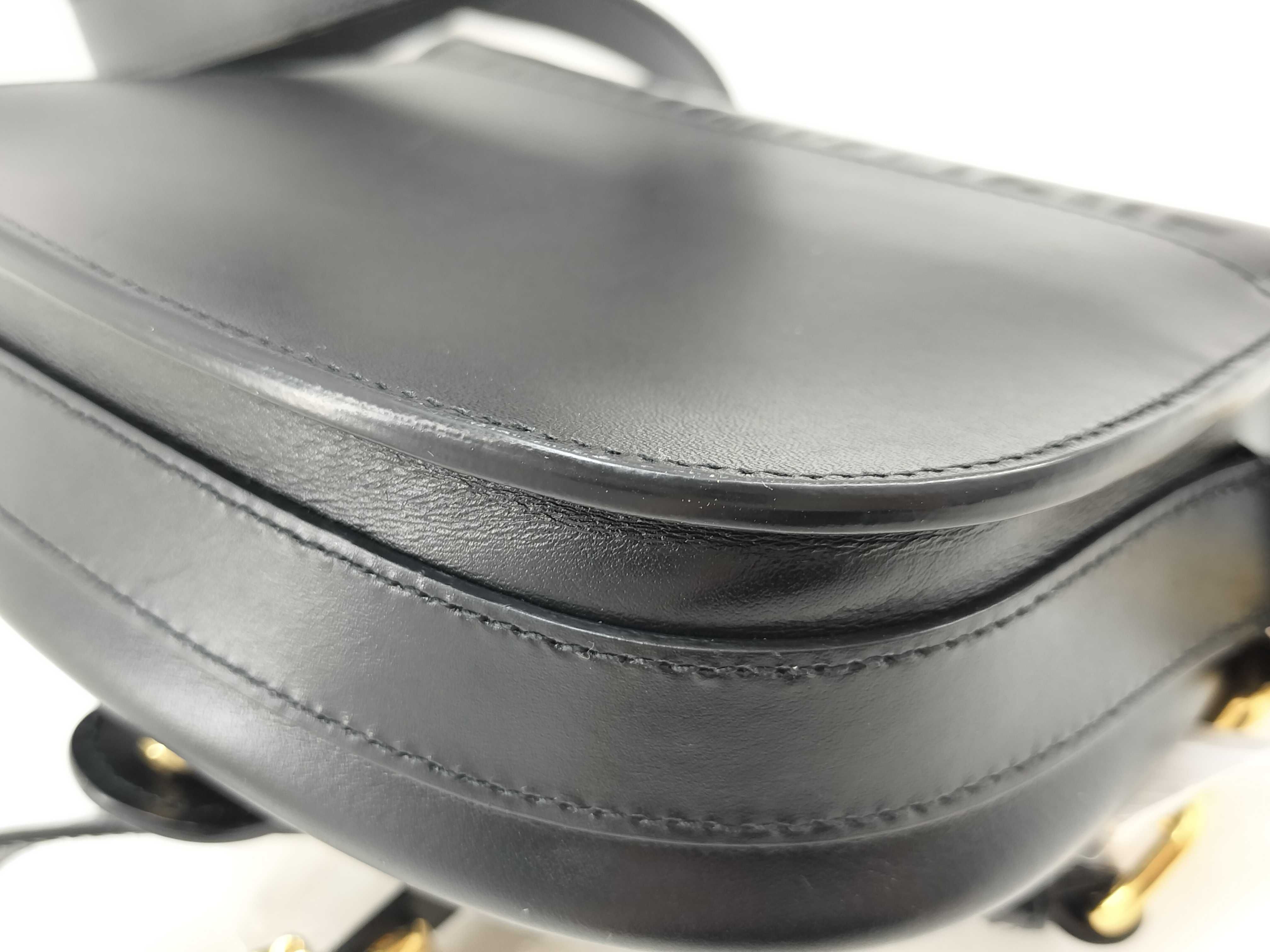 Bobby Small Leather Shoulder Bag, Black — view 4
