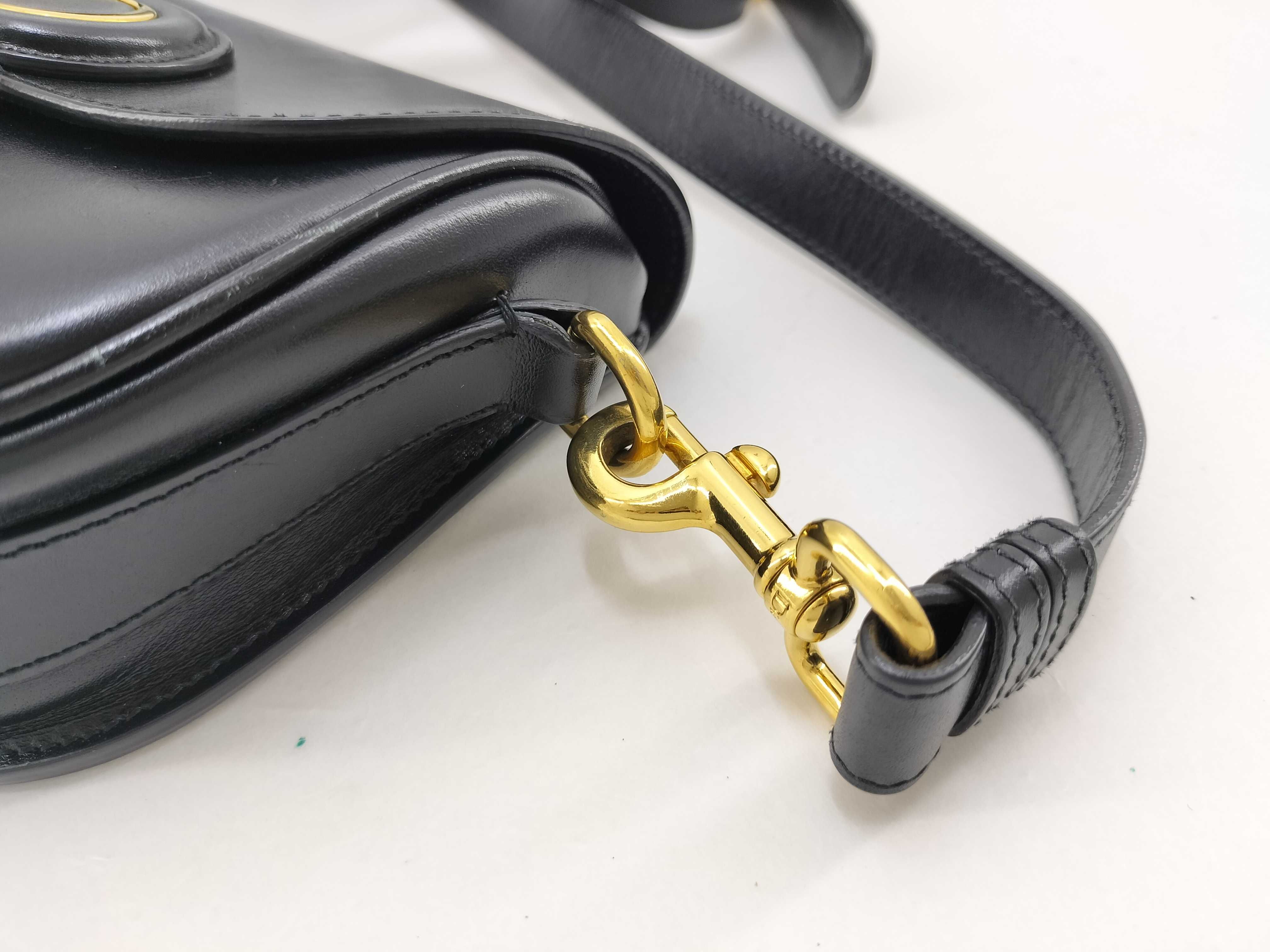 Bobby Small Leather Shoulder Bag, Black — view 6