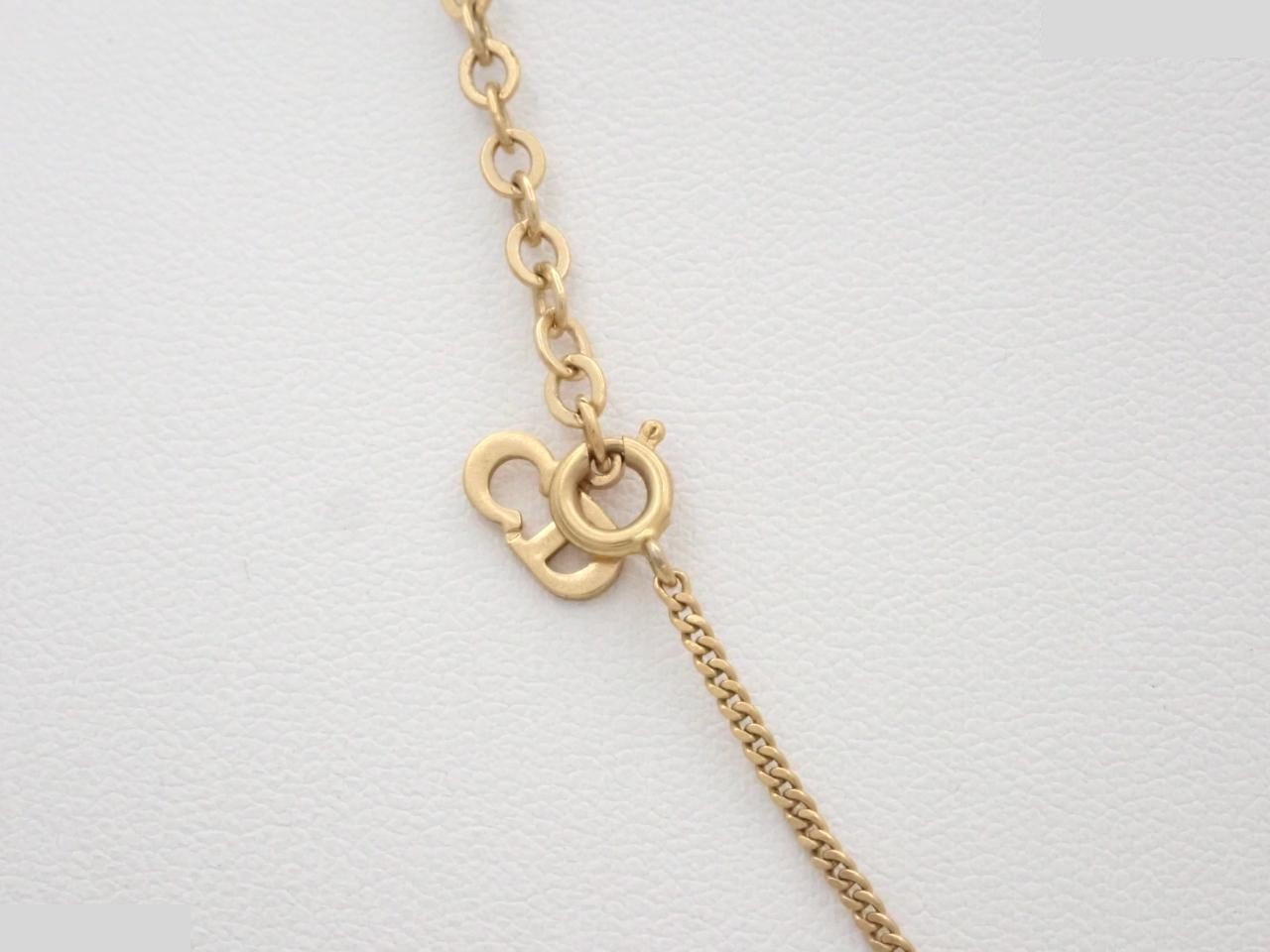 Rhinestone Logo Necklace/Pendant GP — view 2