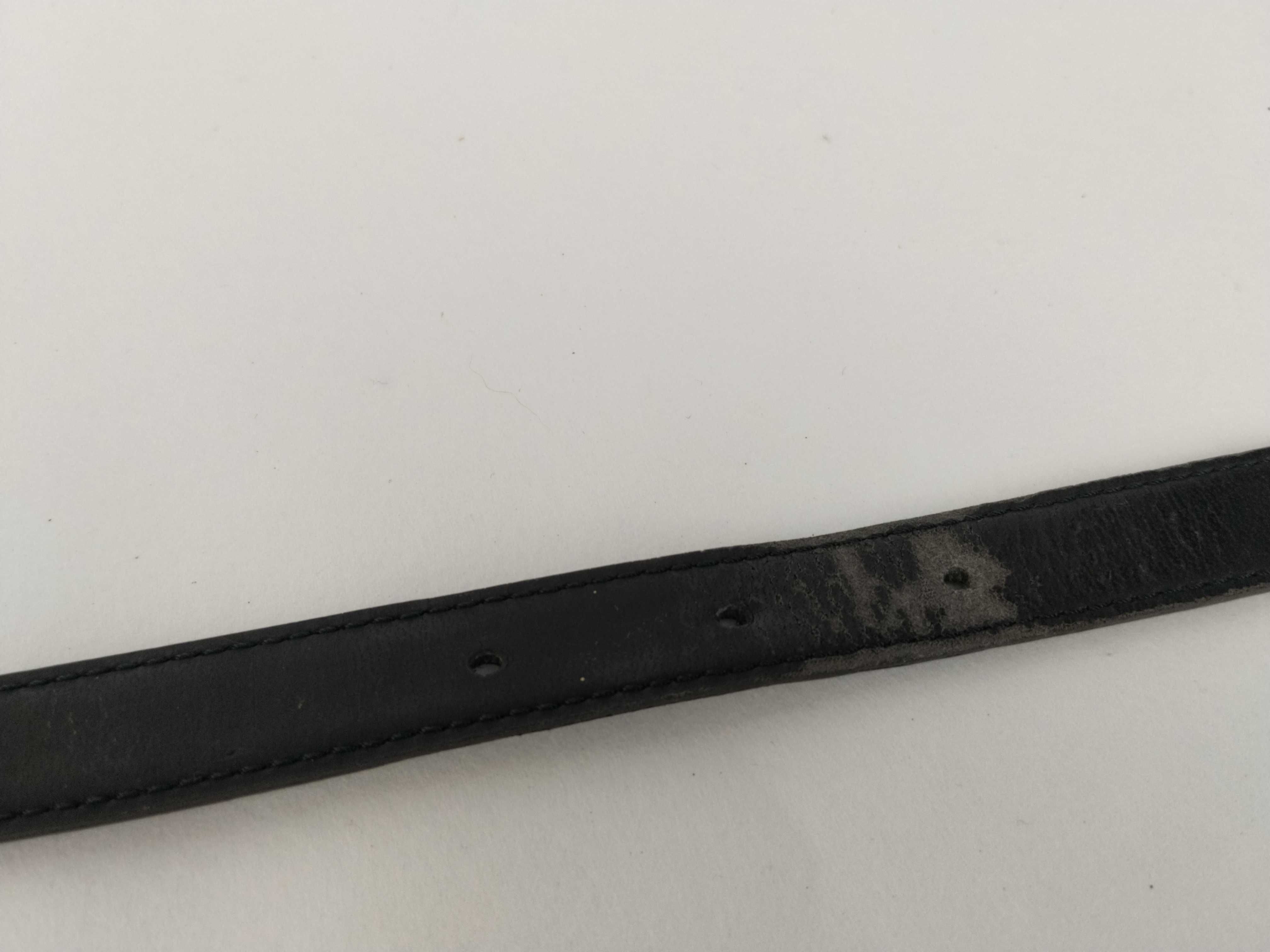 Belt Leather Chain Black Gold Belt — view 7