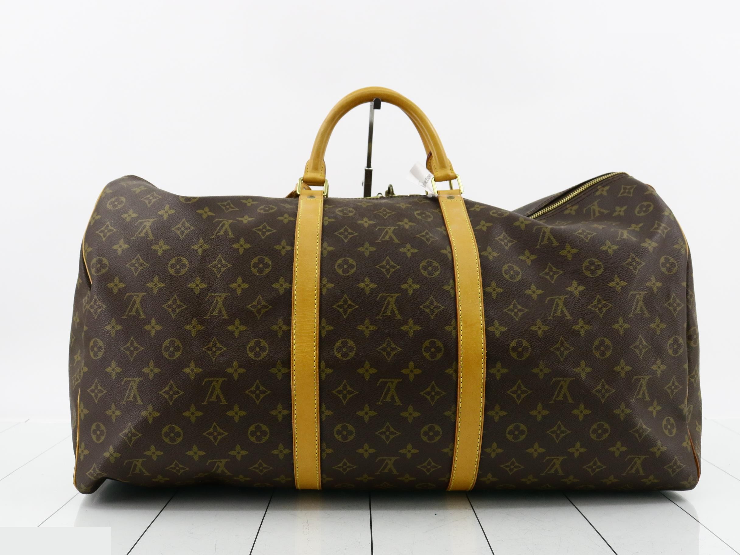 M41412 Keepall Bandoulière 60 Boston Bag, Monogram, Brown — view 2