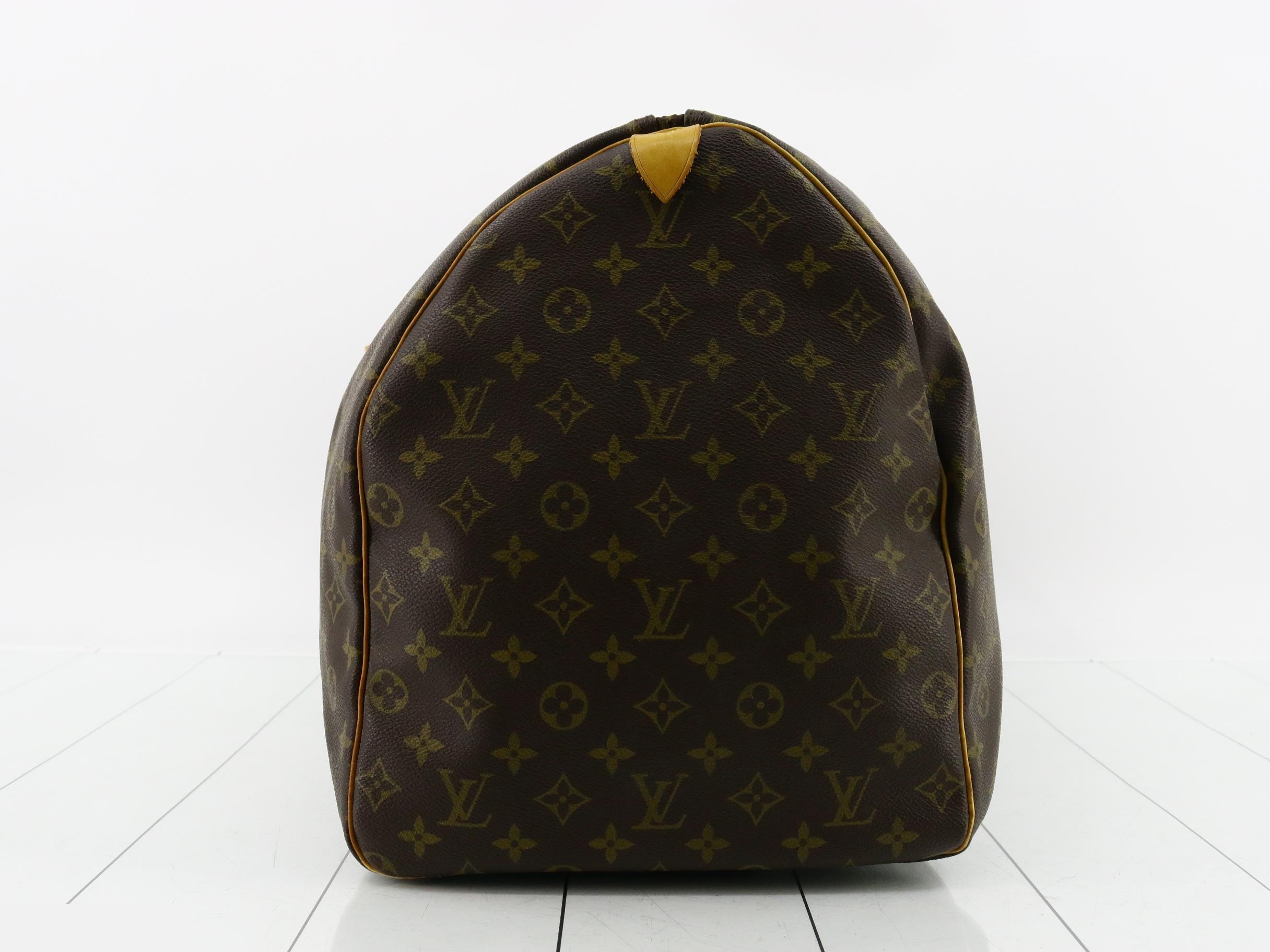 M41412 Keepall Bandoulière 60 Boston Bag, Monogram, Brown — view 3