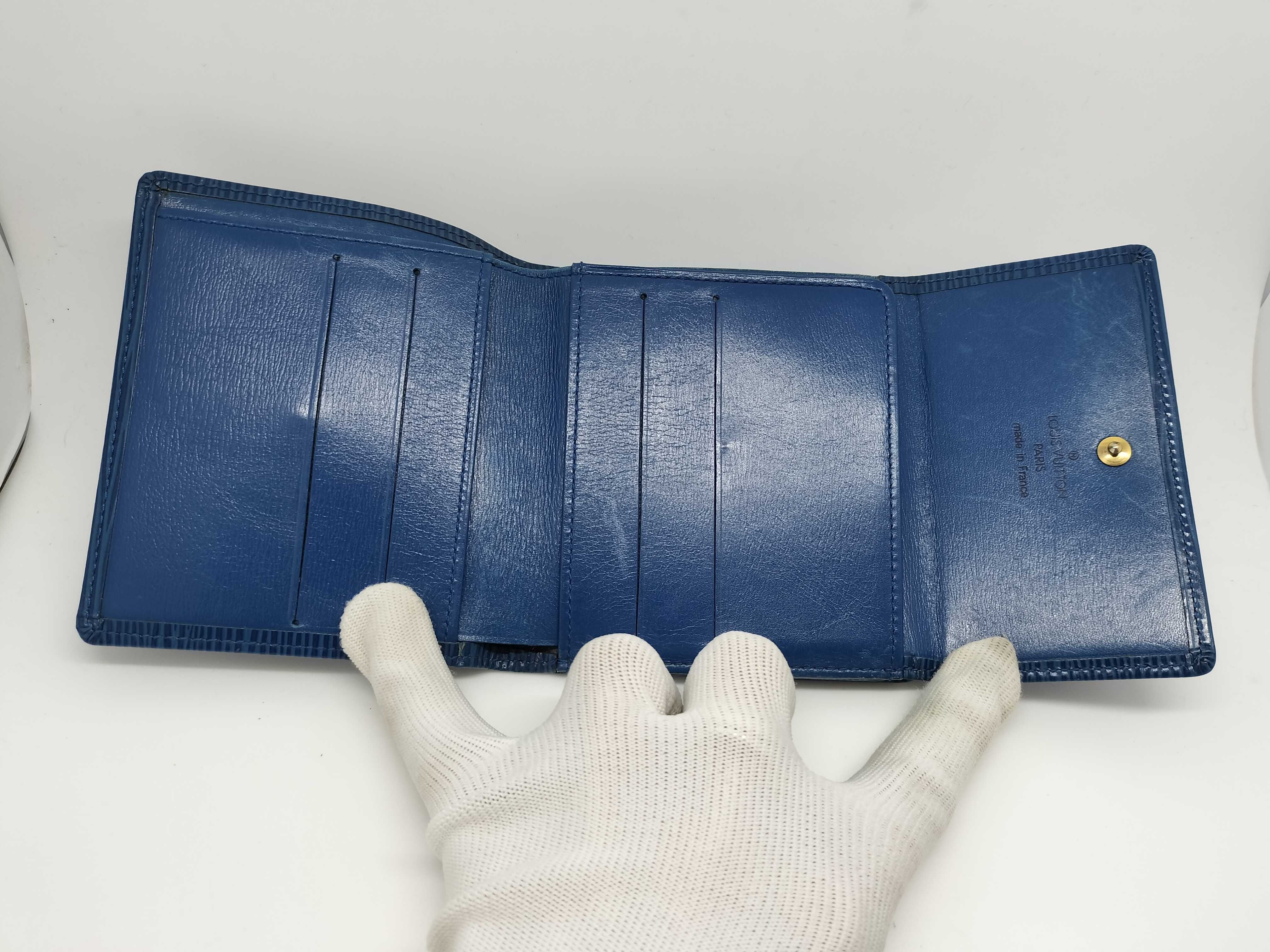 Epi Leather Wallet with Double Snap Closure — view 7