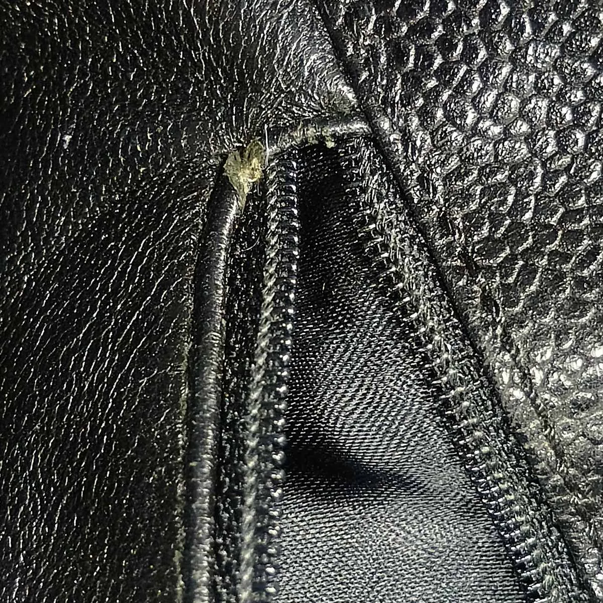 Matelassé Caviar Skin Tote Bag, Black with Gold Hardware, 6497835, Series 6 — view 15