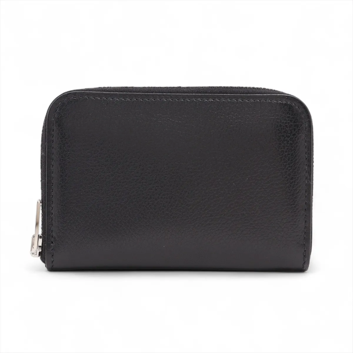 Zip Ango Evercolor Coin Case, Black, Silver Hardware, U: 2022