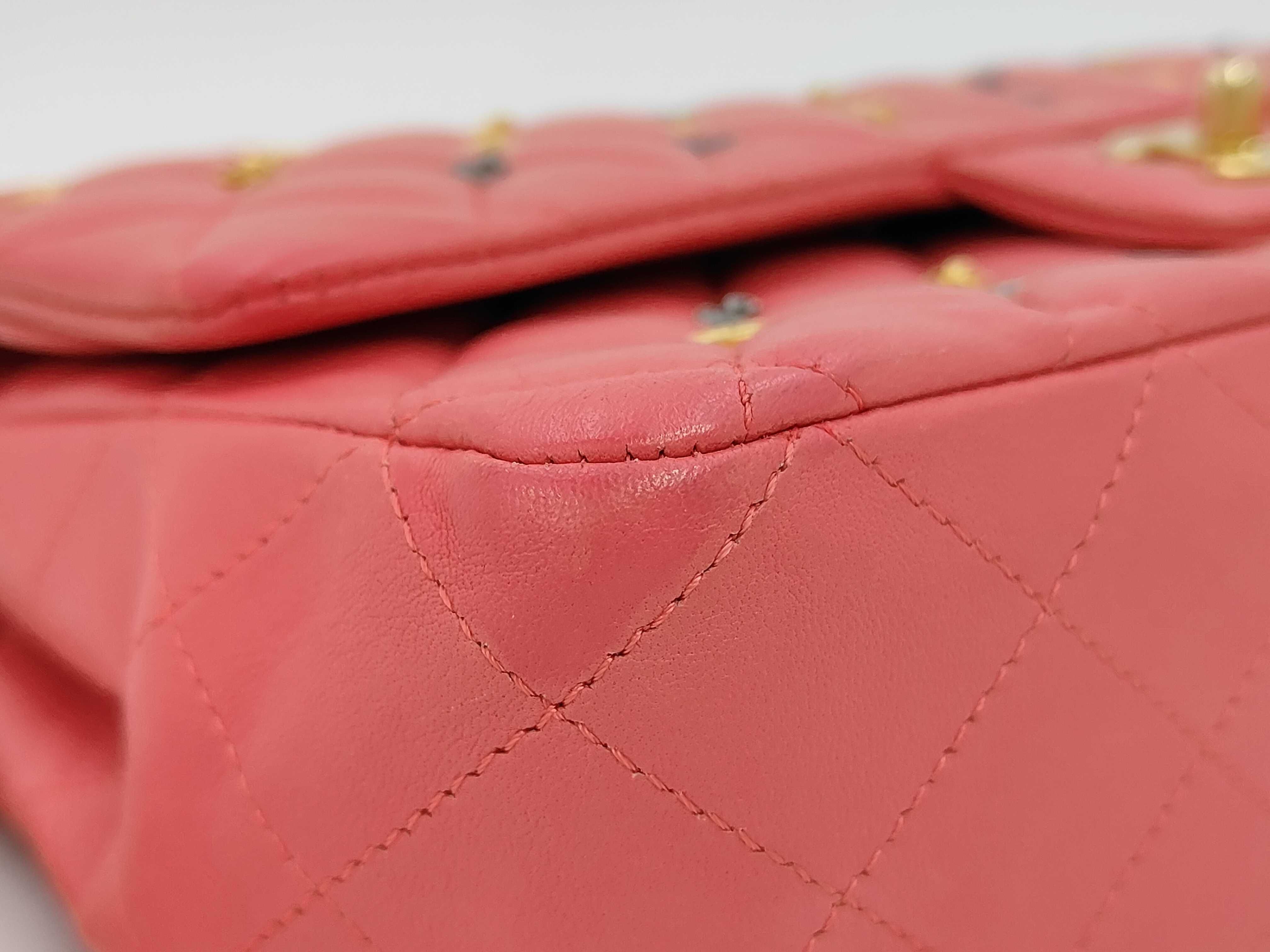 Matelassé Pink Limited Edition Double Flap Shoulder Bag — view 5