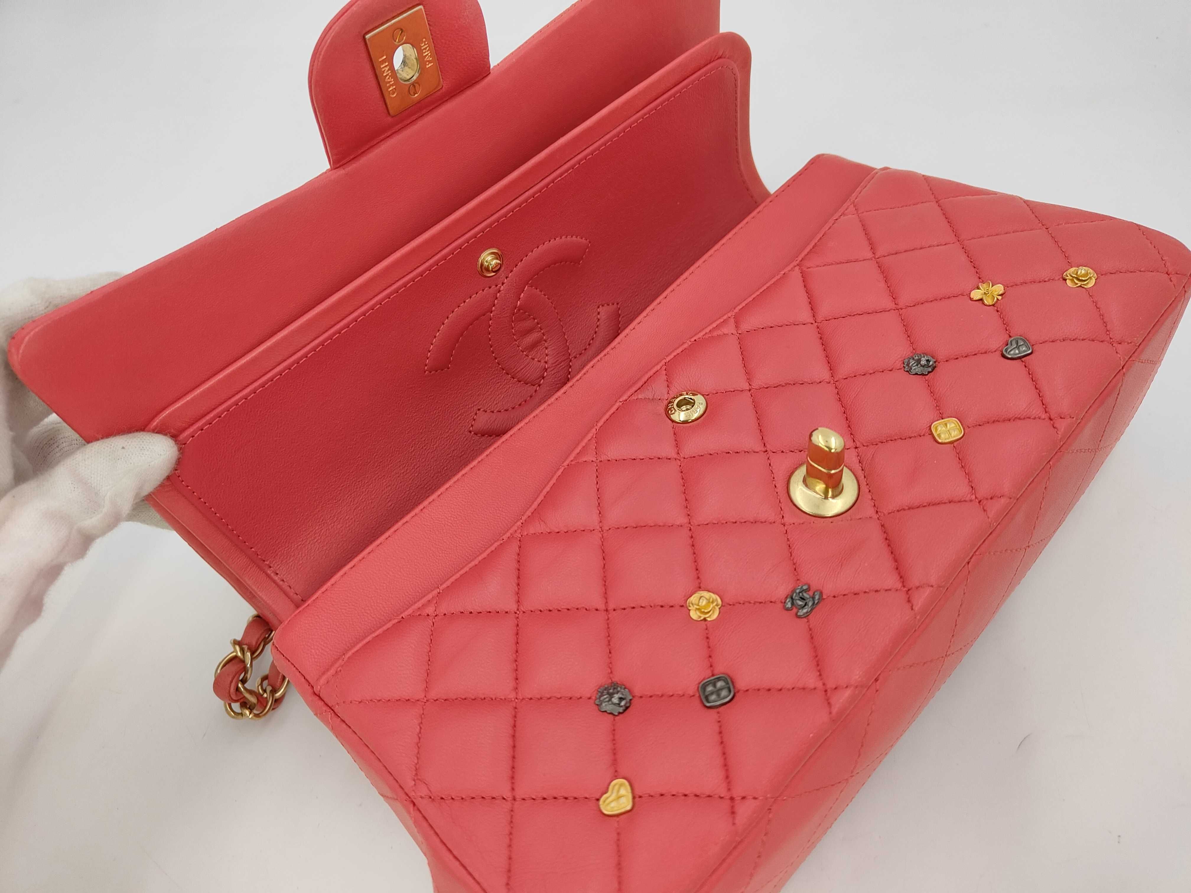 Matelassé Pink Limited Edition Double Flap Shoulder Bag — view 8