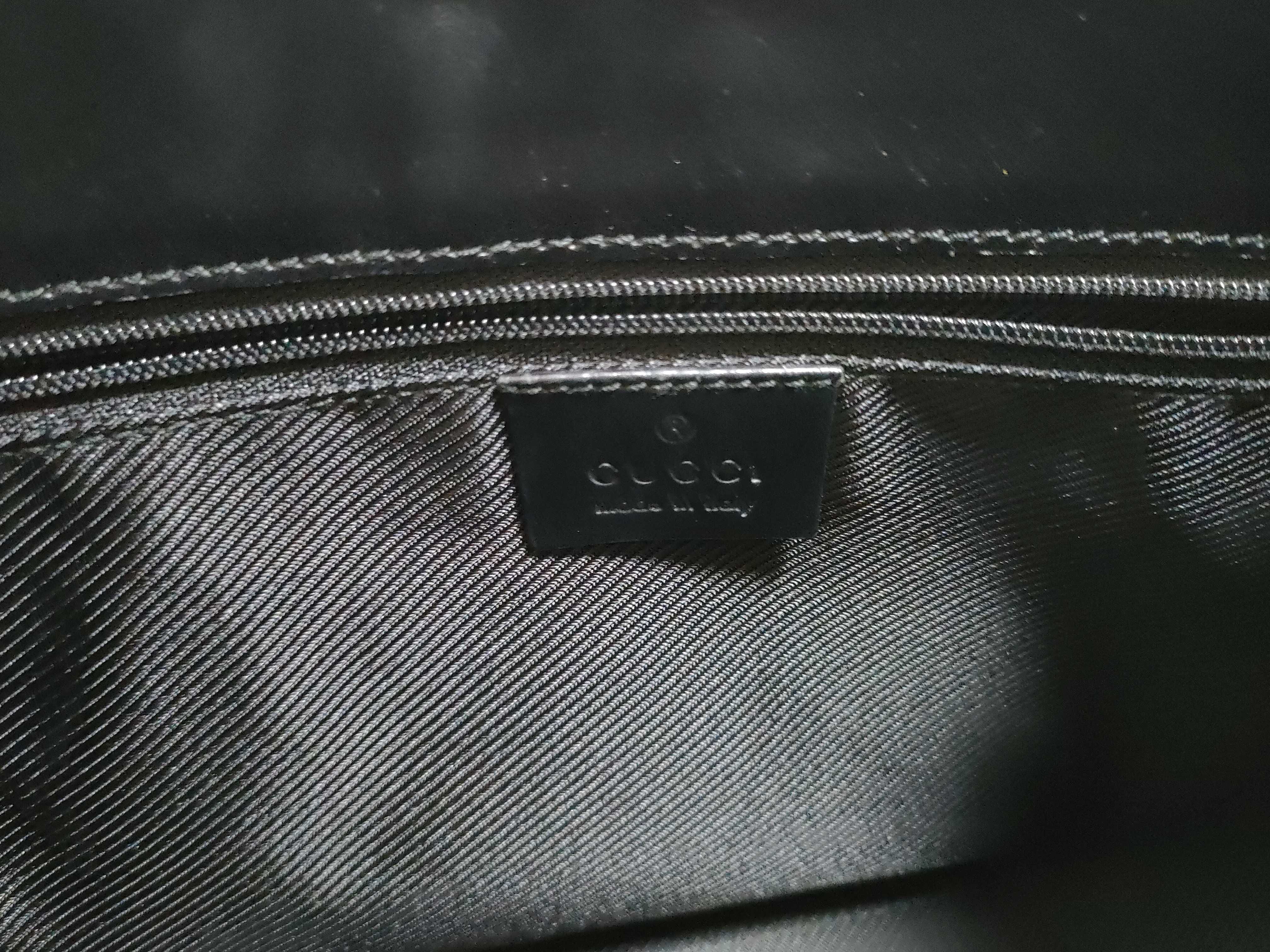 Jackie Gucci Handbag Jackie GG Canvas Black Bag Handbag — view 9