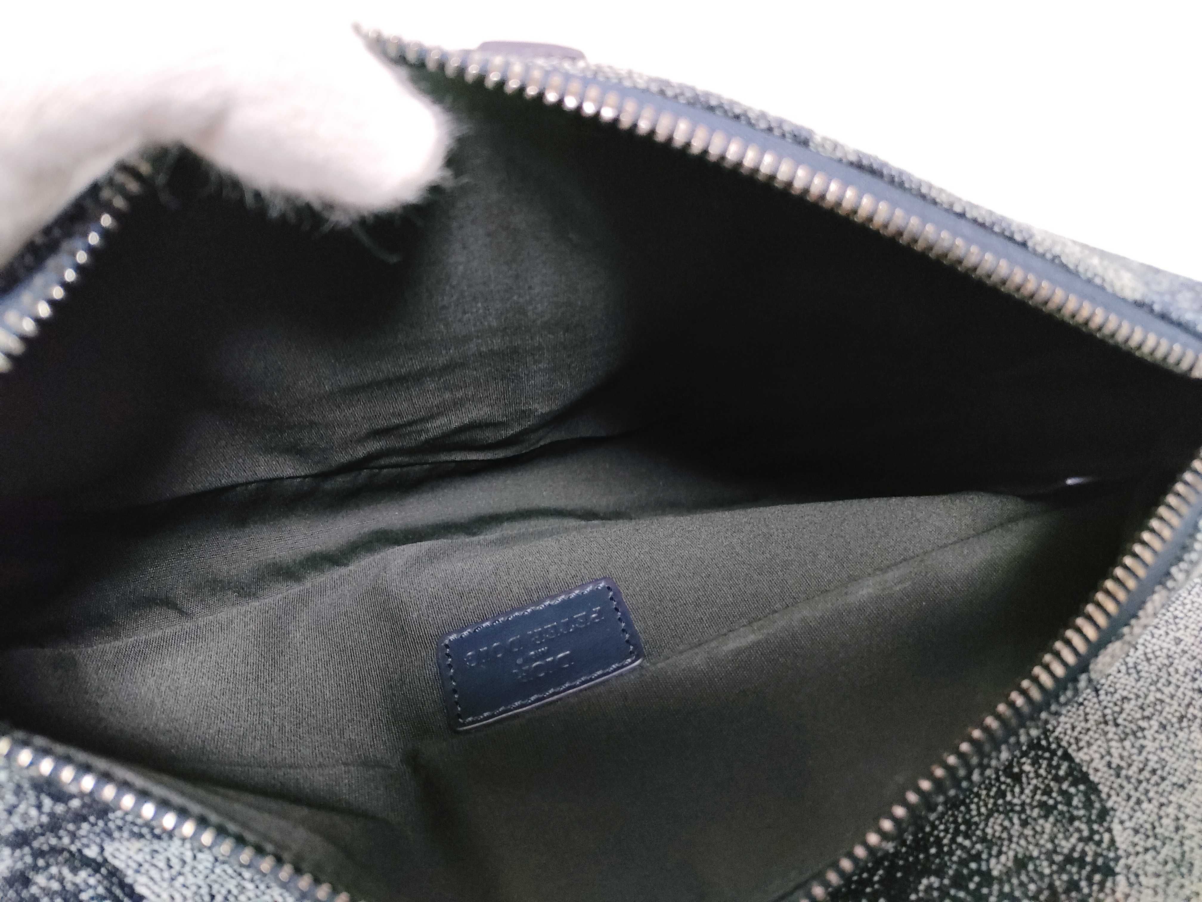 Peter Doig Saddle Denim Leather Shoulder Bag — view 11