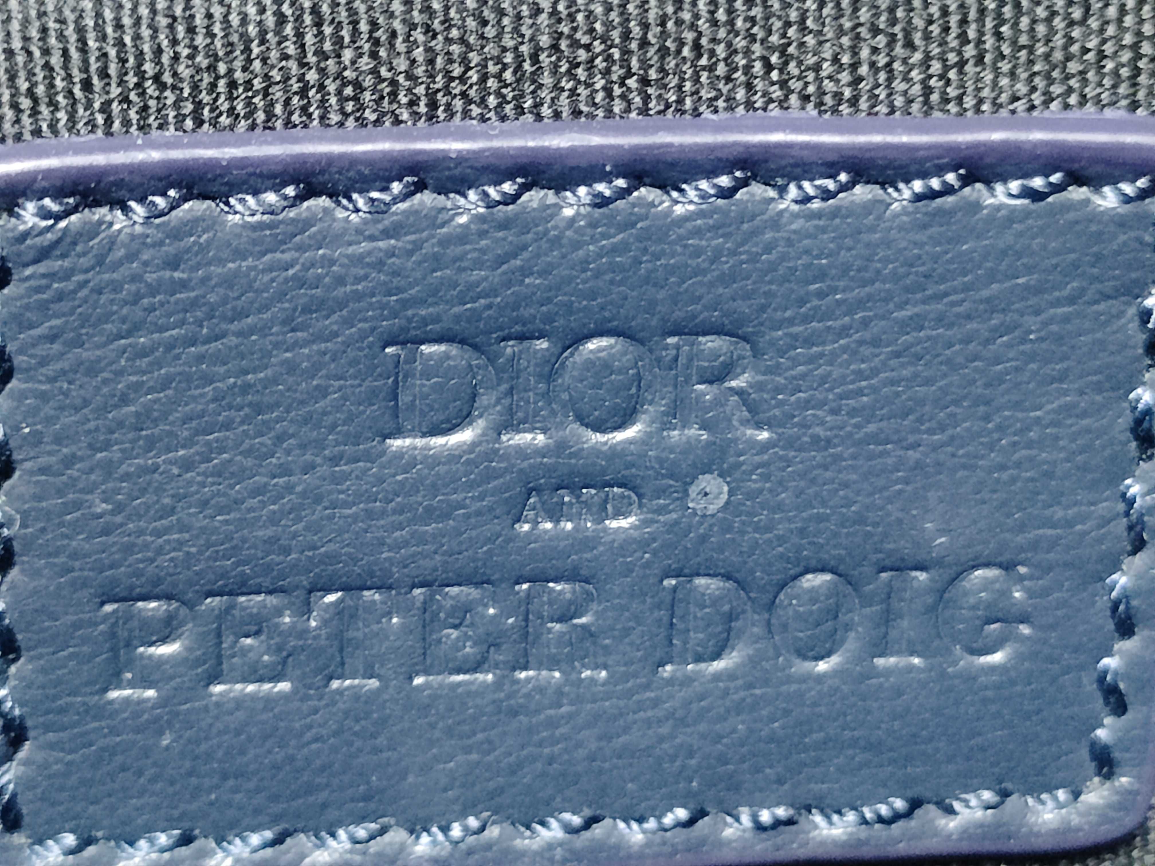 Peter Doig Saddle Denim Leather Shoulder Bag — view 12