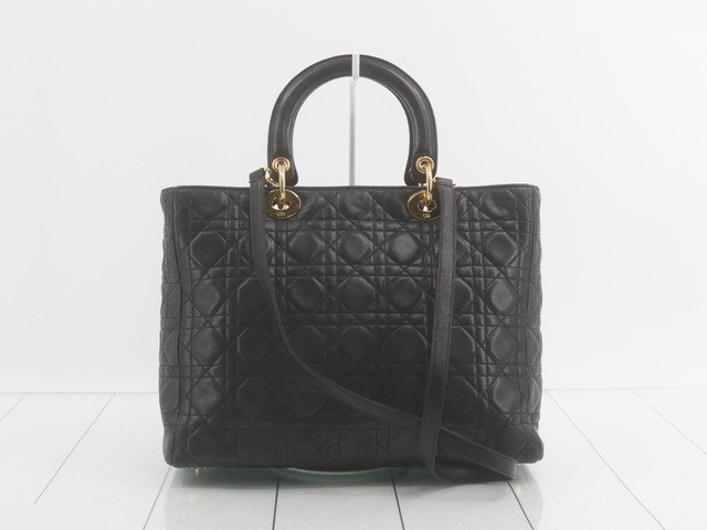 Lady Dior Lamb Black 2WAY Hand G Hardware Strap Included — view 2