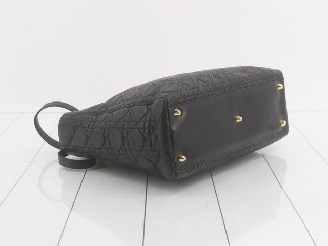 Lady Dior Lamb Black 2WAY Hand G Hardware Strap Included — view 5