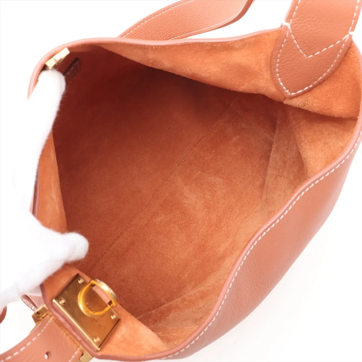 Low Key Hobo PM Padlock M25354 Brown (RFID detected) — view 6