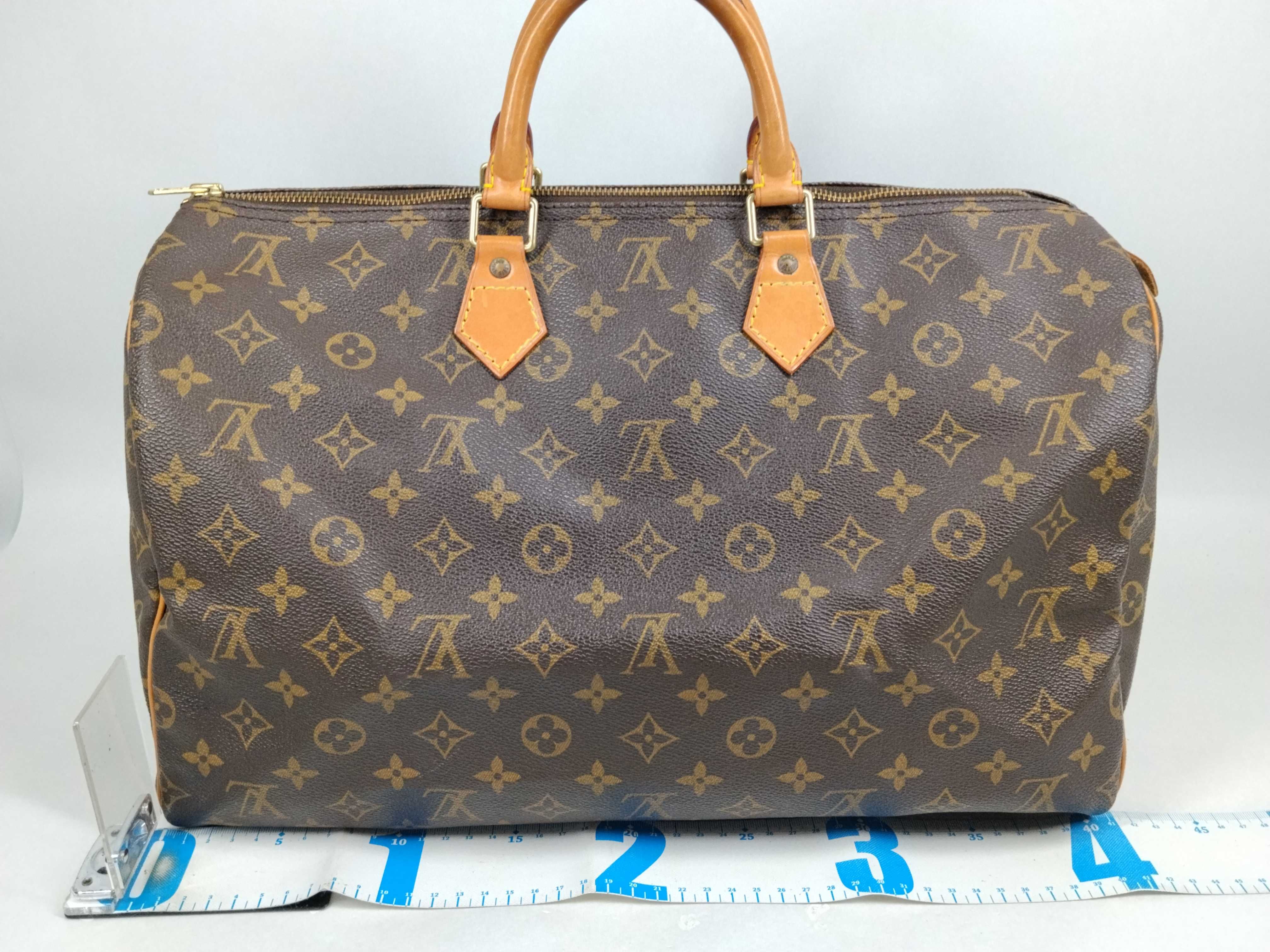 Monogram M41106 Speedy 40 Boston Bag (Handle torn/Inner pocket stained) — view 2