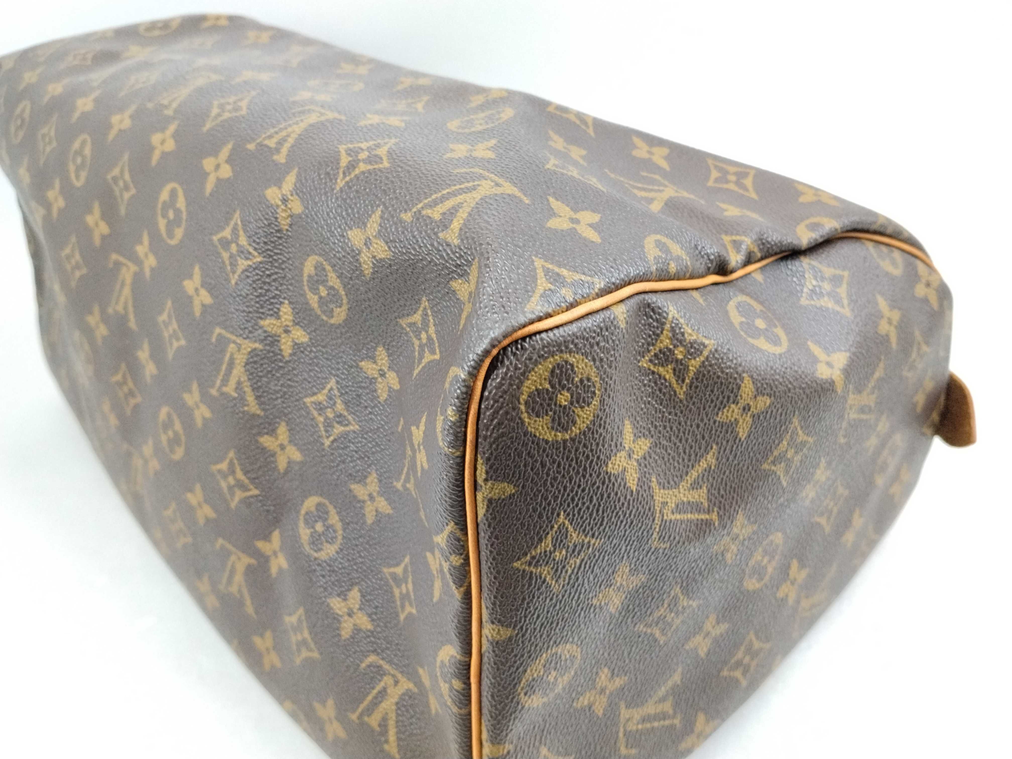 Monogram M41106 Speedy 40 Boston Bag (Handle torn/Inner pocket stained) — view 11